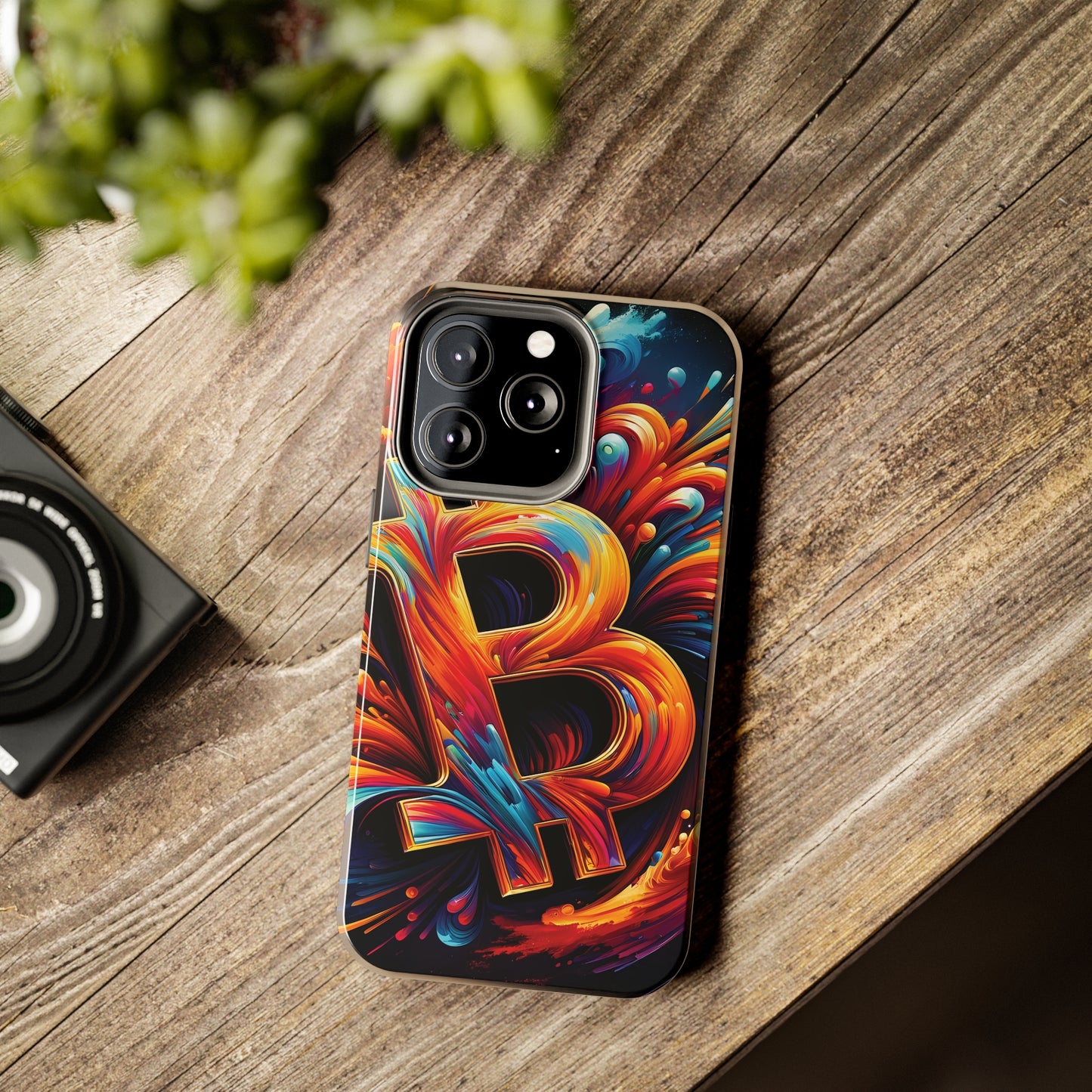 ToughDrop Apple iPhone Case Ft. Bitcoin Symbol Abstract