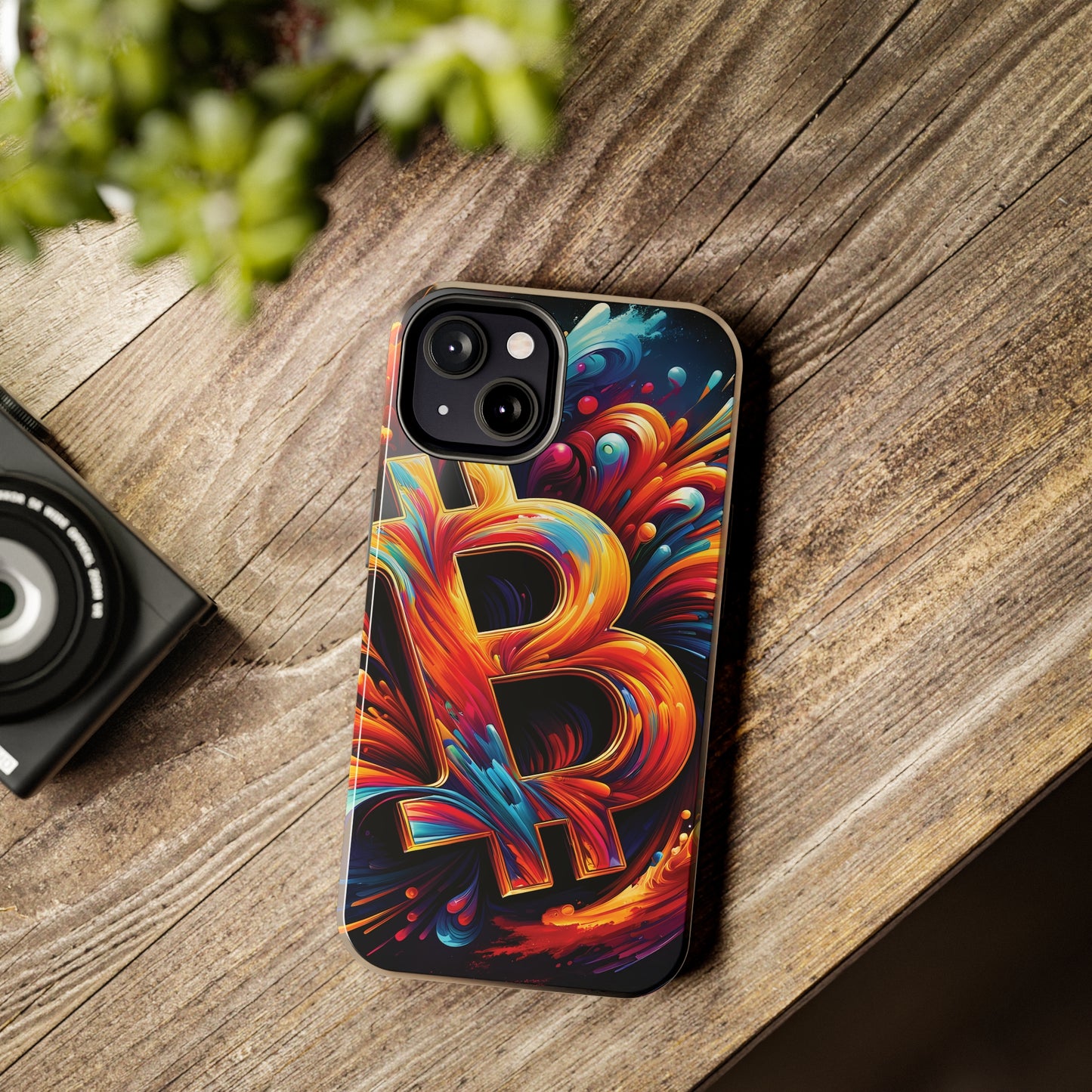 ToughDrop Apple iPhone Case Ft. Bitcoin Symbol Abstract