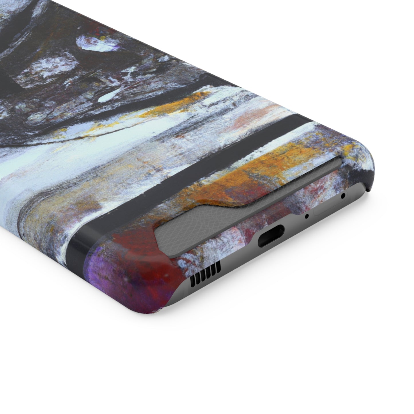 iPhone 13 and Samsung S21, S22 Cases with Card Holder Ft. Mirror Island