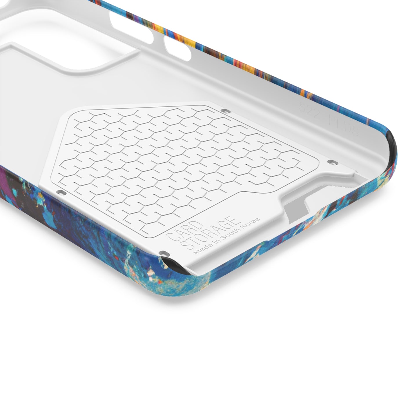 iPhone 13 and Samsung S21, S22 Cases with Card Holder Ft. Abstract Wave