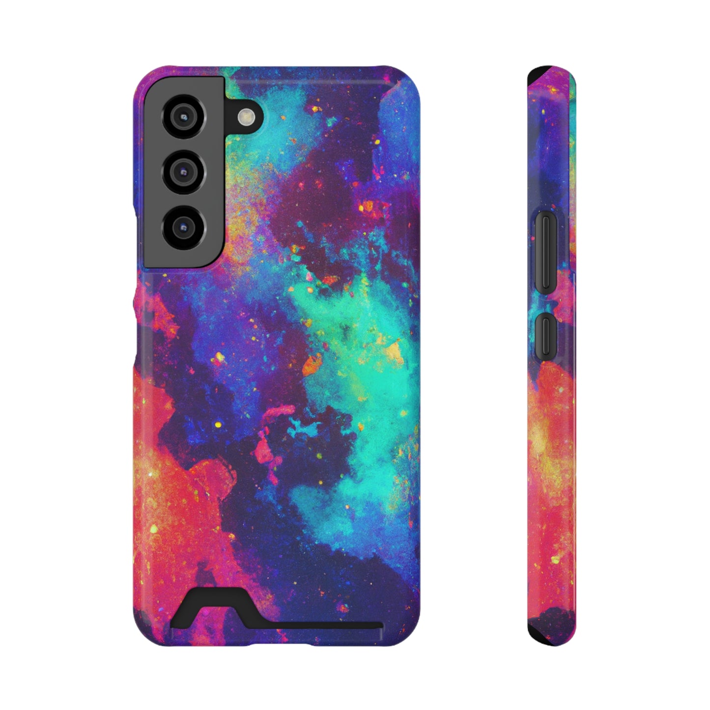 iPhone and Samsung Cases with Card Holder Ft. Abstract Space