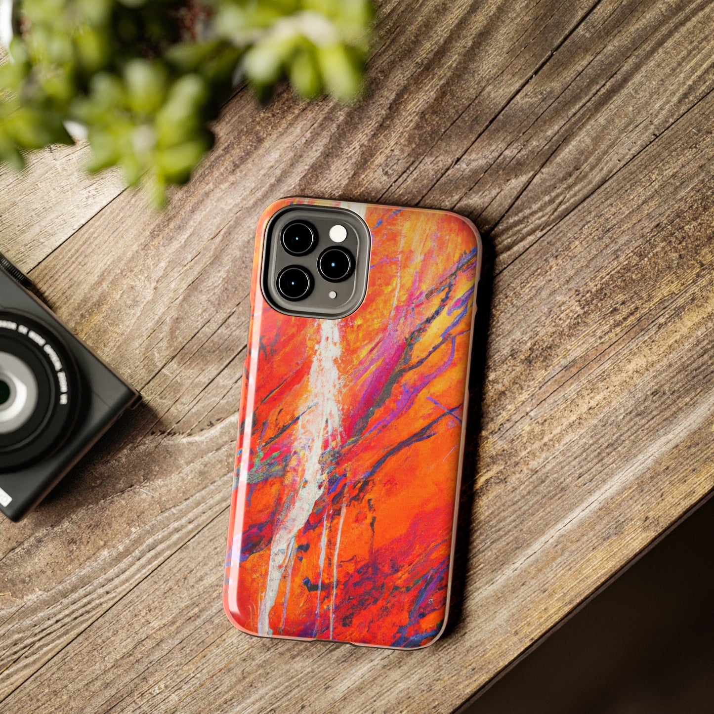 Tough Apple iPhone Cases Ft. Abstract Halloween Forest