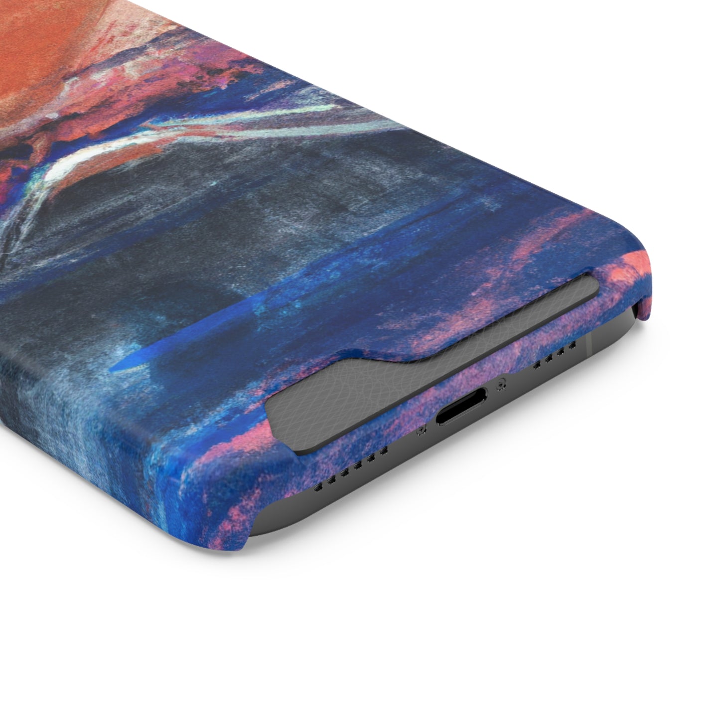 iPhone 13 and Samsung S21, S22 Cases with Card Holder Ft. XRP Sunset