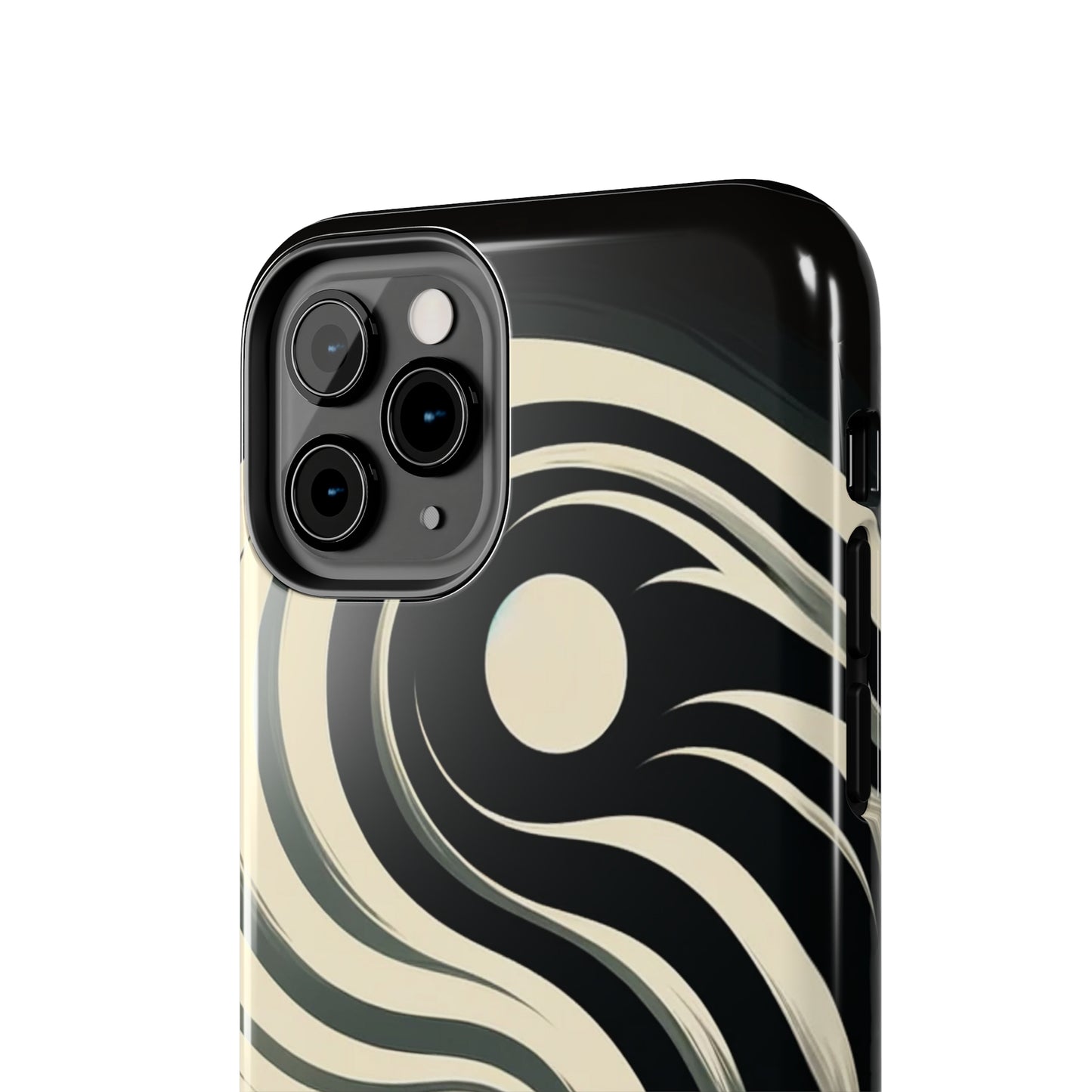 ToughDrop Apple iPhone Case Ft. Monotone Yin Yang
