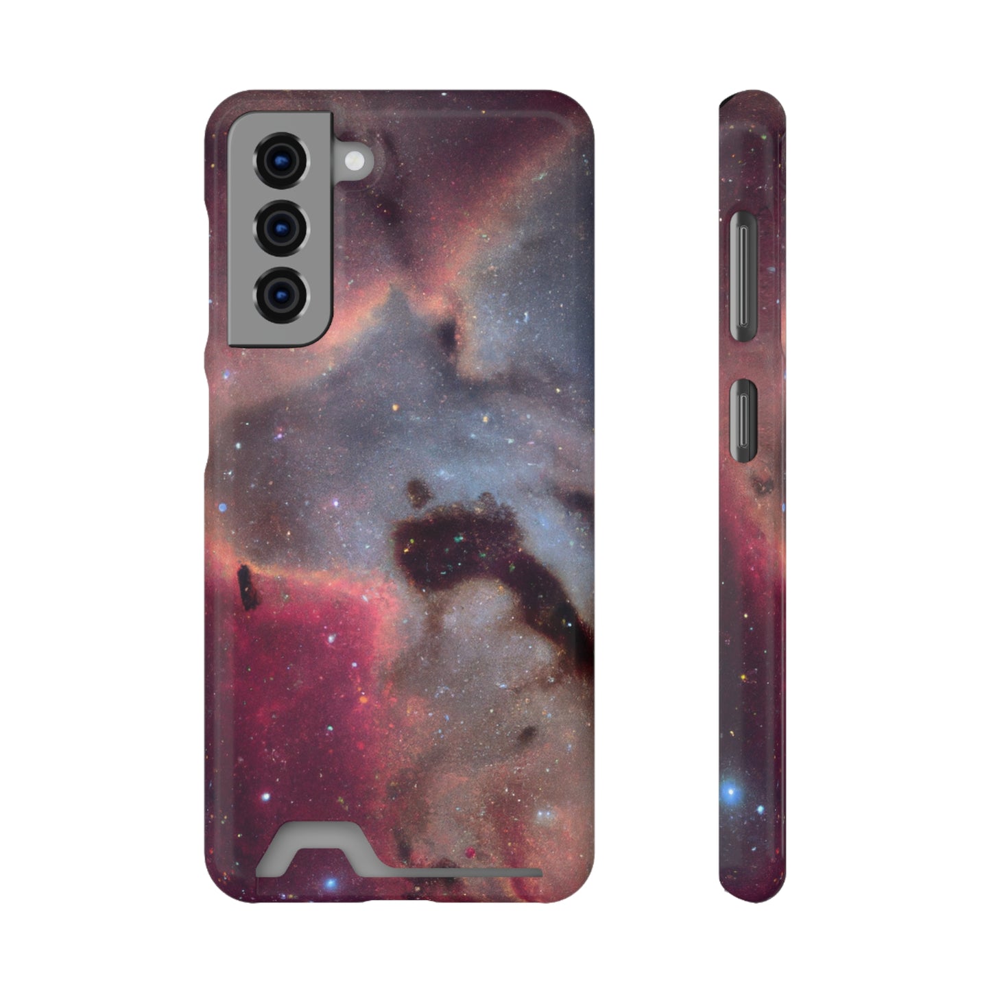 iPhone 13 and Samsung S21, S22 Cases with Card Holder Ft. Nebula