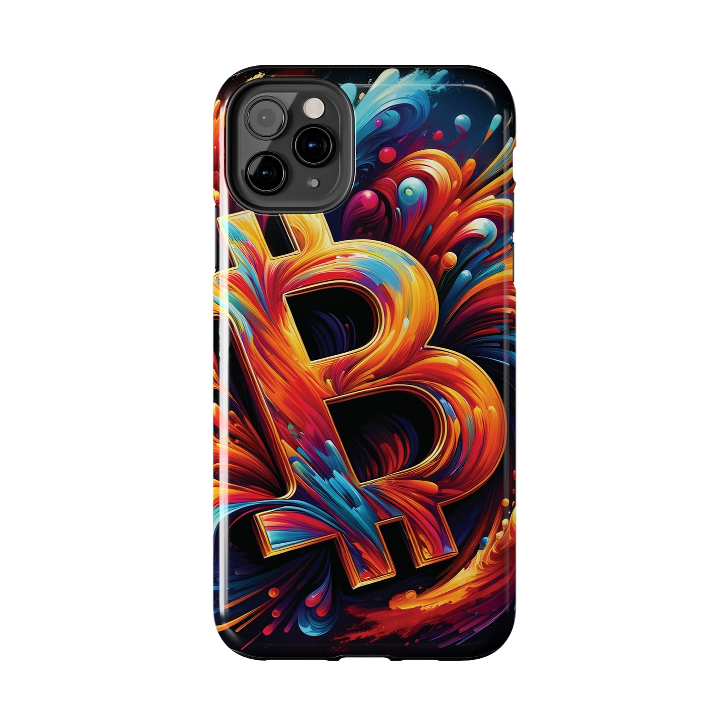 ToughDrop Apple iPhone Case Ft. Bitcoin Symbol Abstract