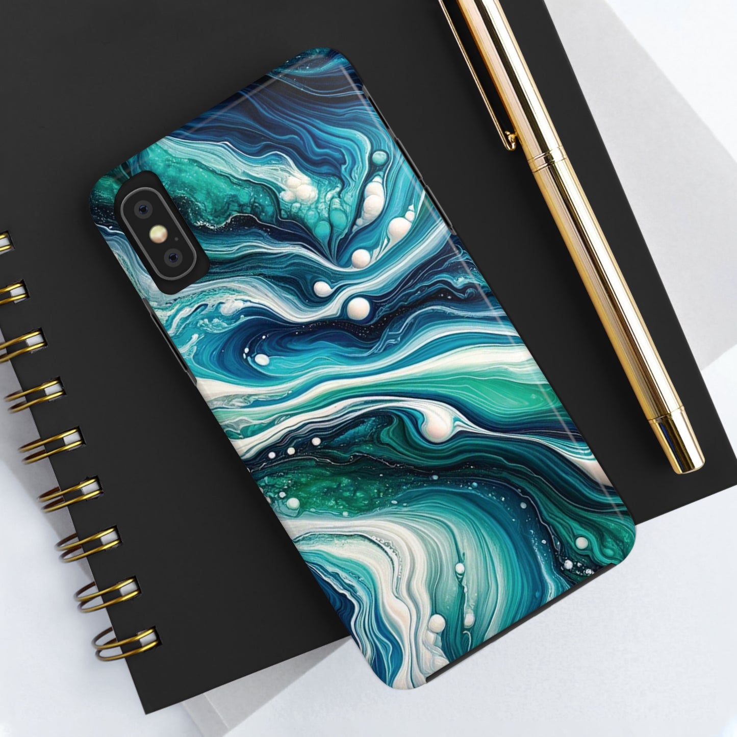 ToughDrop Apple iPhone Case Ft. Liquid Blue