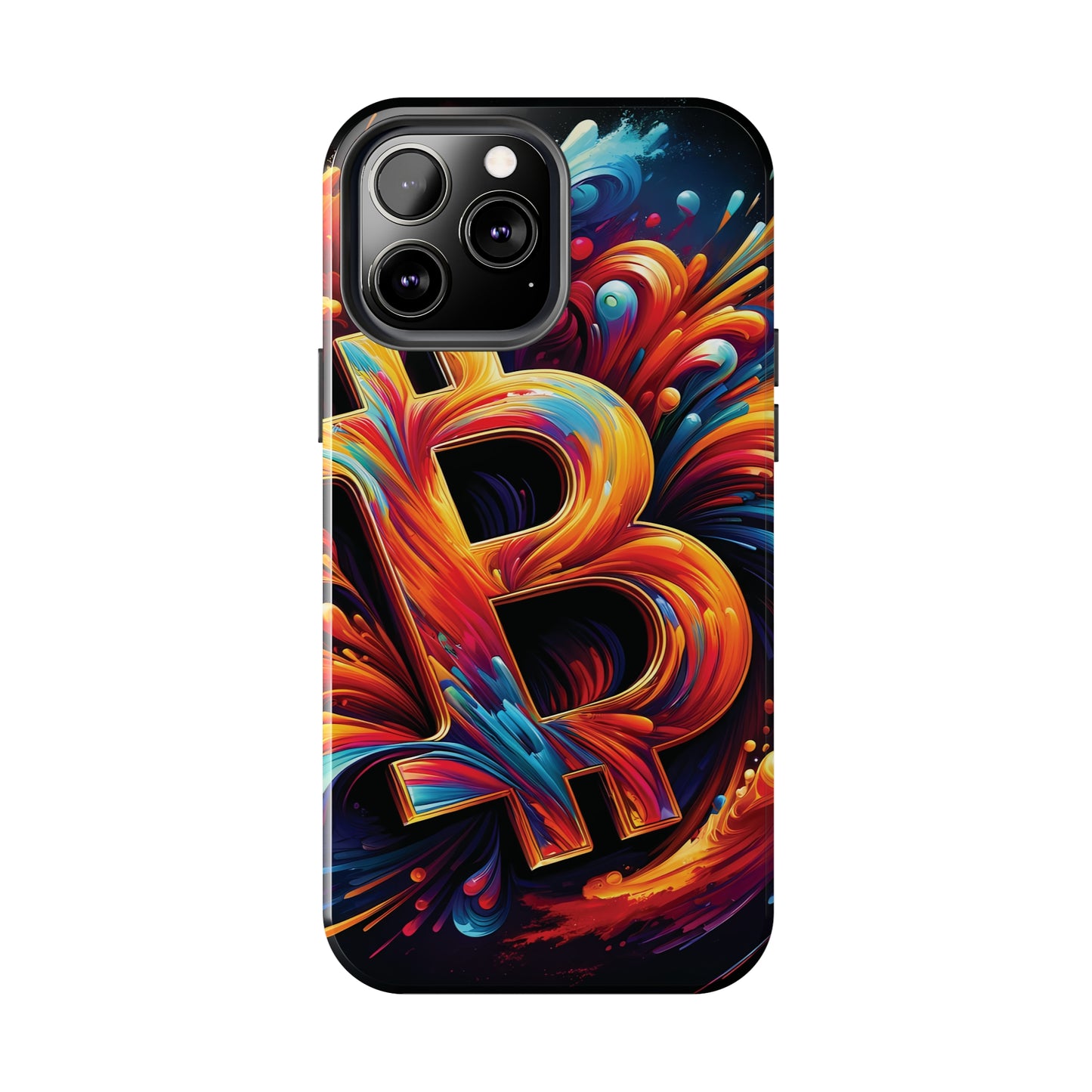 ToughDrop Apple iPhone Case Ft. Bitcoin Symbol Abstract