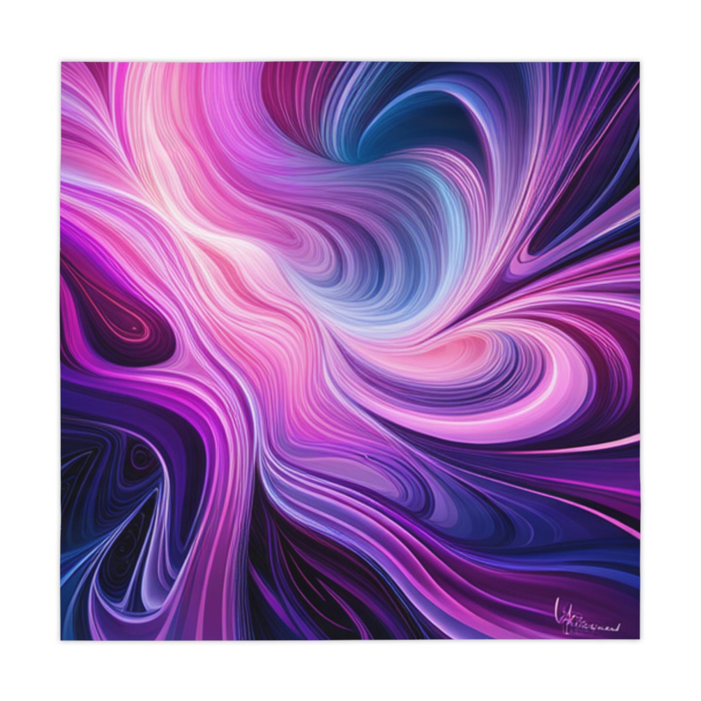 Purple Aesthetic Tablecloth (Square, Polyester)