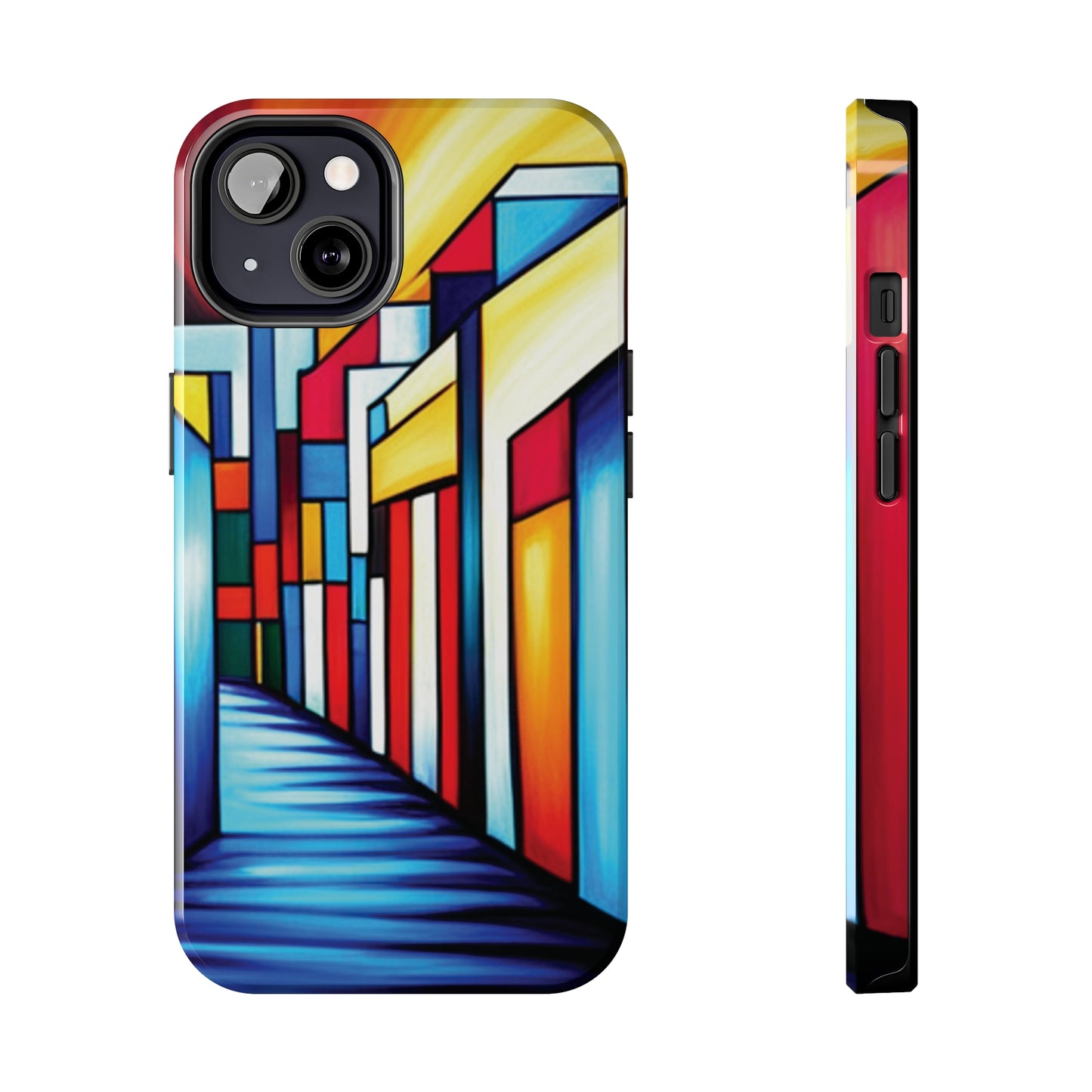 ToughDrop Apple iPhone Case Ft. Colorful Geometric Abstract Art