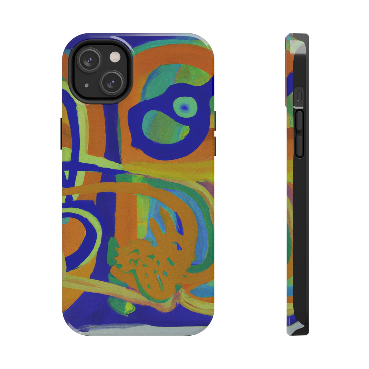 Tough Case-Mate iPhone Case Ft. Blue Orange Curves