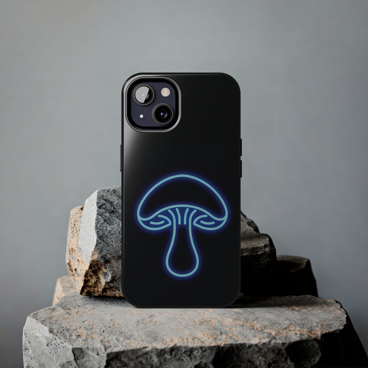 ToughDrop Apple iPhone Case Ft. Neon Blue Shroom