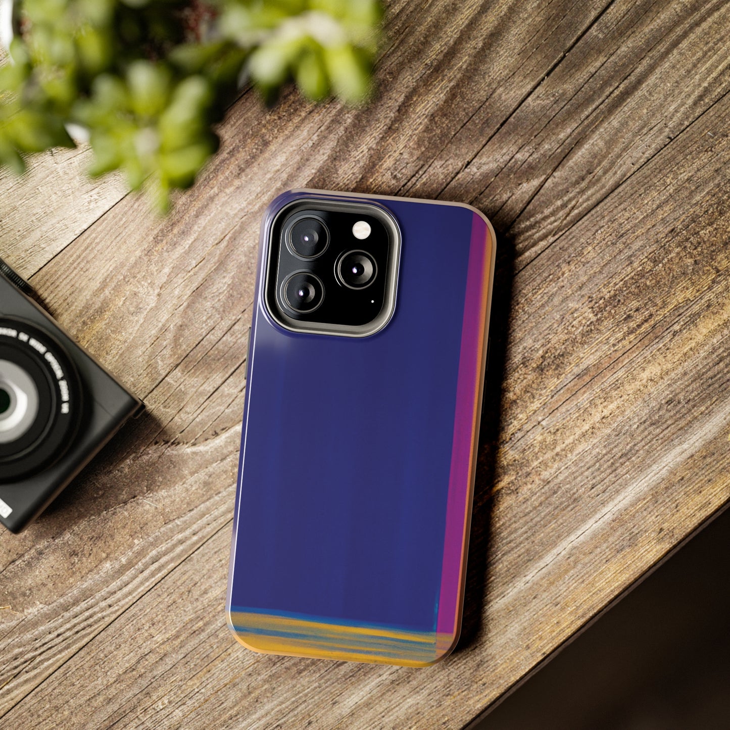 Strong Apple iPhone Case Ft. Minimal Framed Blue