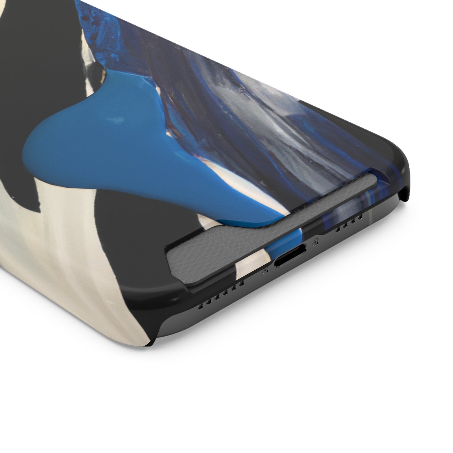 iPhone 13 and Samsung S21, S22 Cases with Card Holder Ft. Inked in Black
