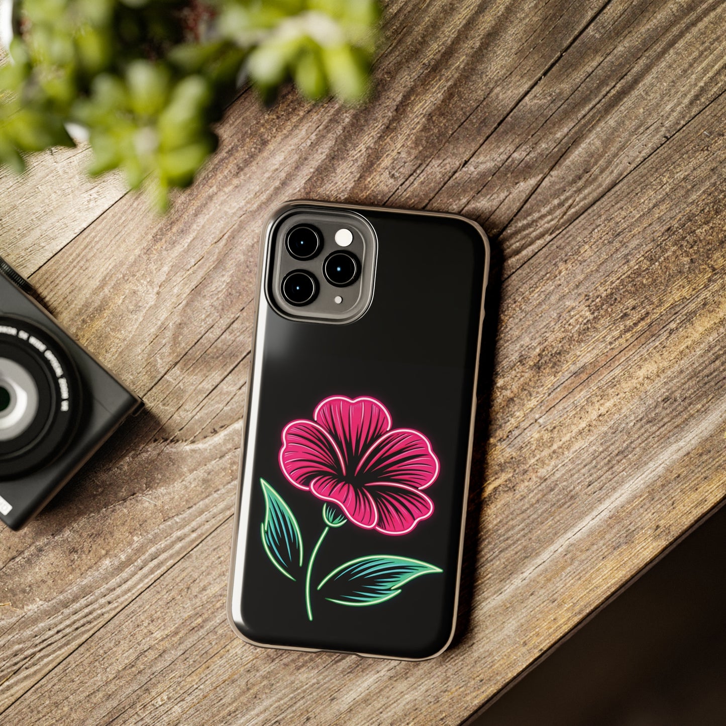 ToughDrop Apple iPhone Case Ft. Neon Bloom