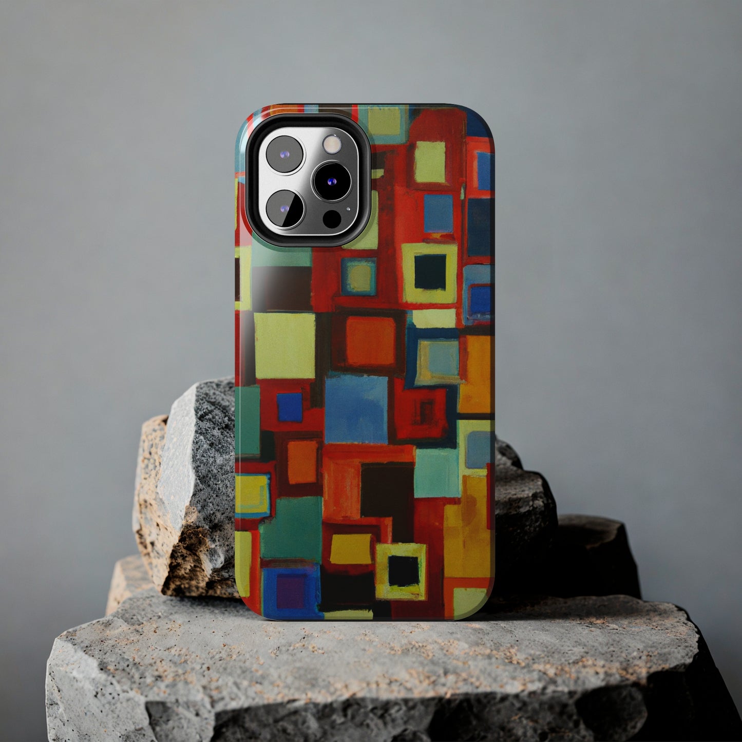 Tough Case-Mate iPhone Case Ft. Abstract Squares