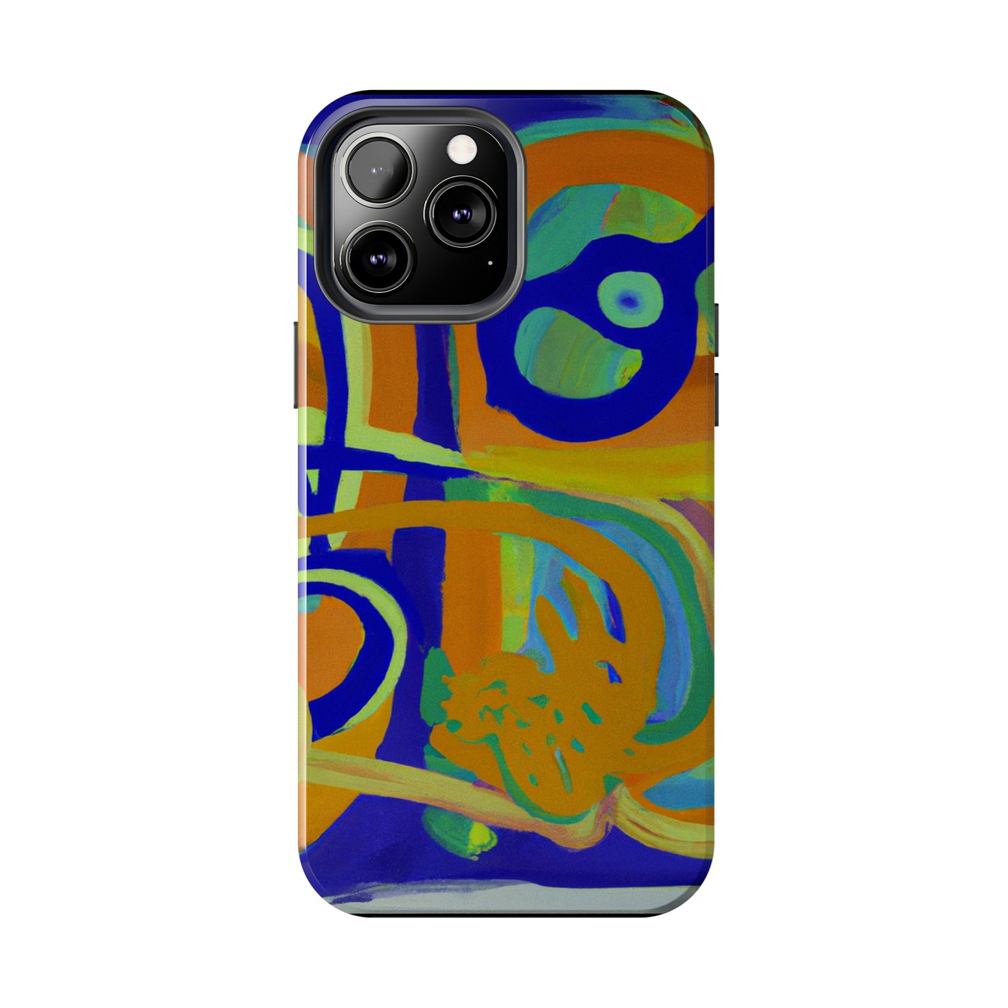 Tough Case-Mate iPhone Case Ft. Blue Orange Curves