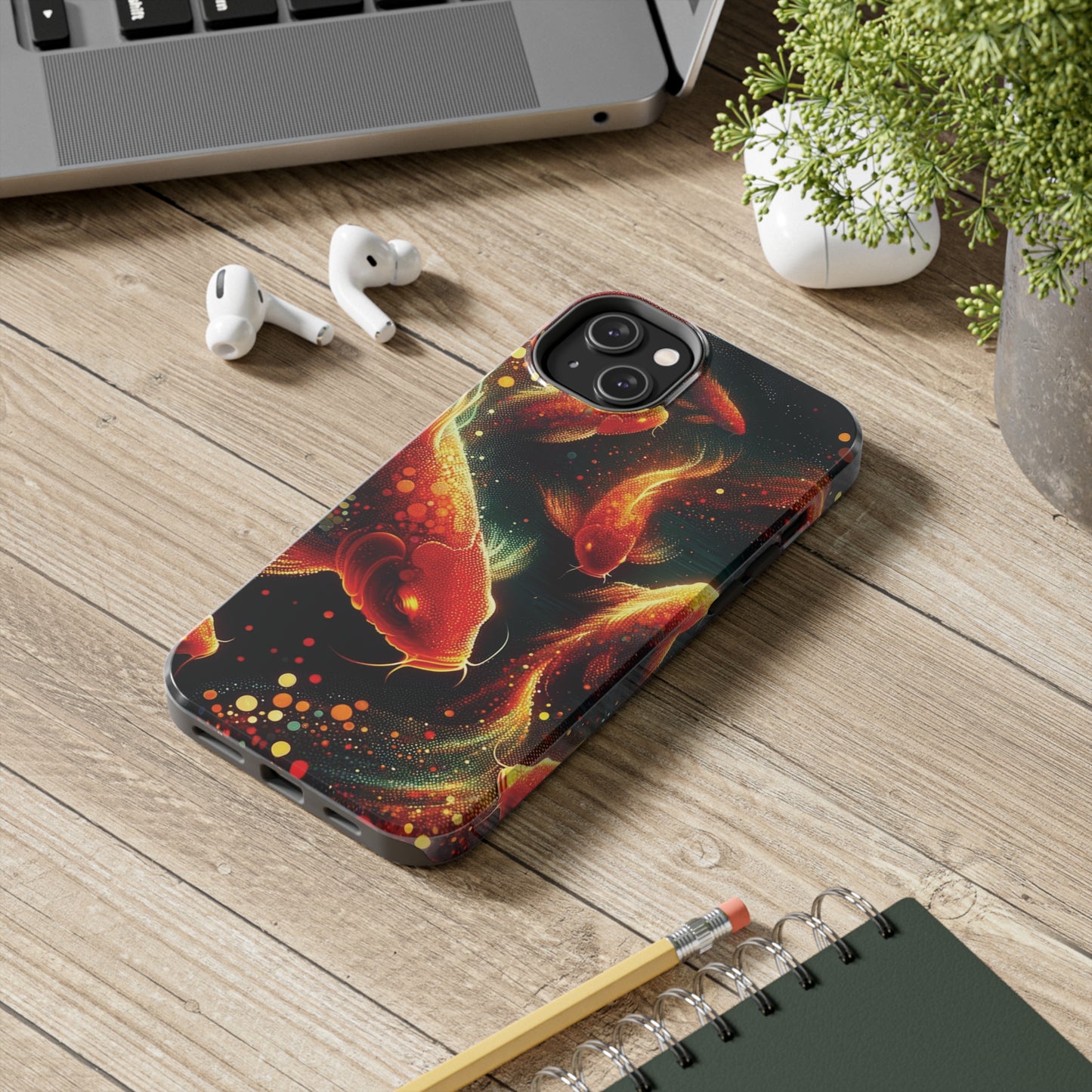 ToughDrop Apple iPhone Case Ft. Spotted Koi