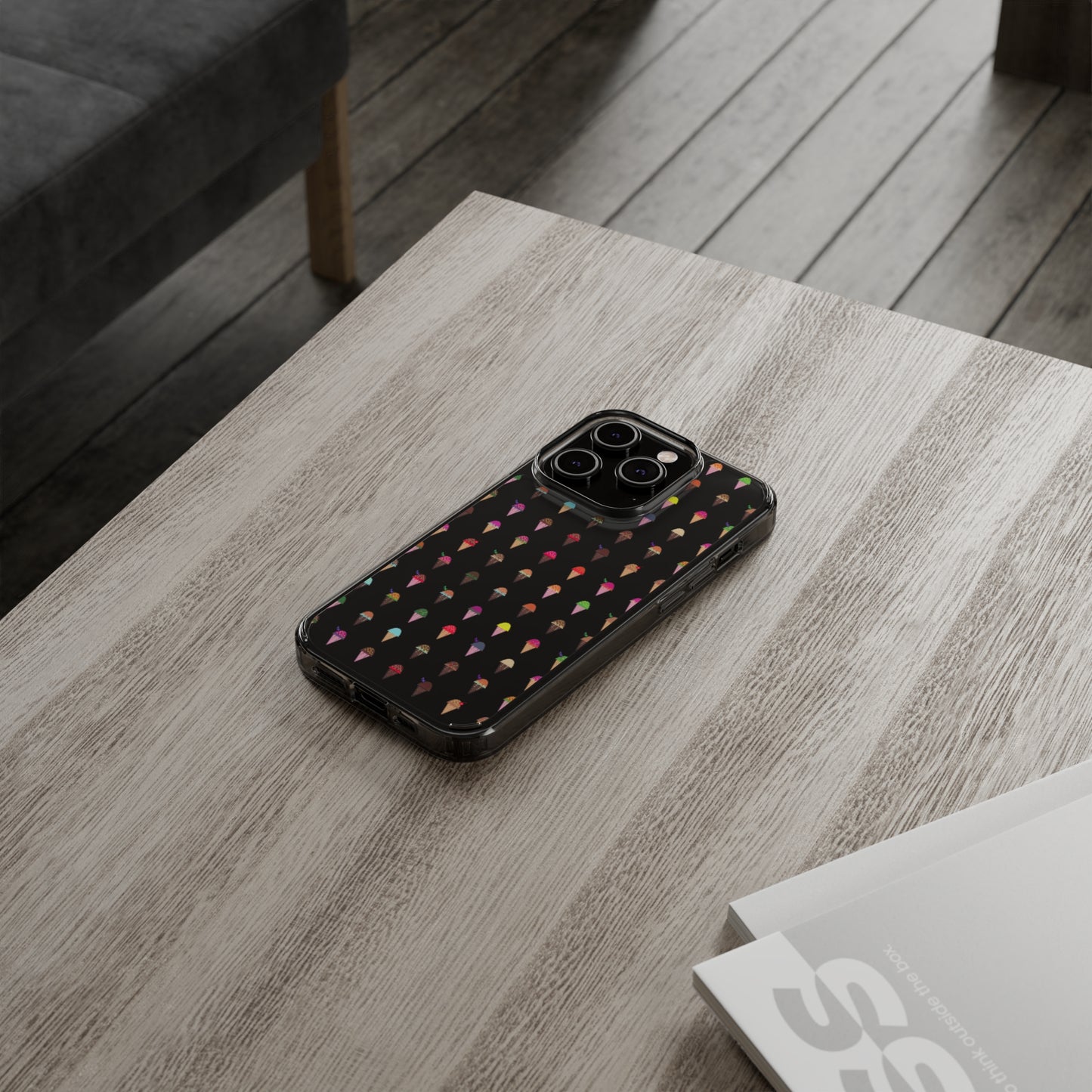 Clear Hard Case for iPhone 1-14 and Samsung S21-S22, Featuring Pixel Cones