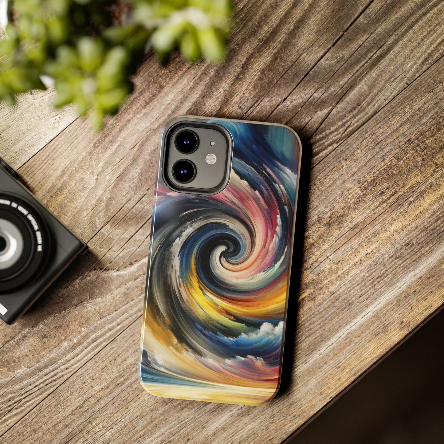 ToughDrop Apple iPhone Case Ft. Swirled Brush