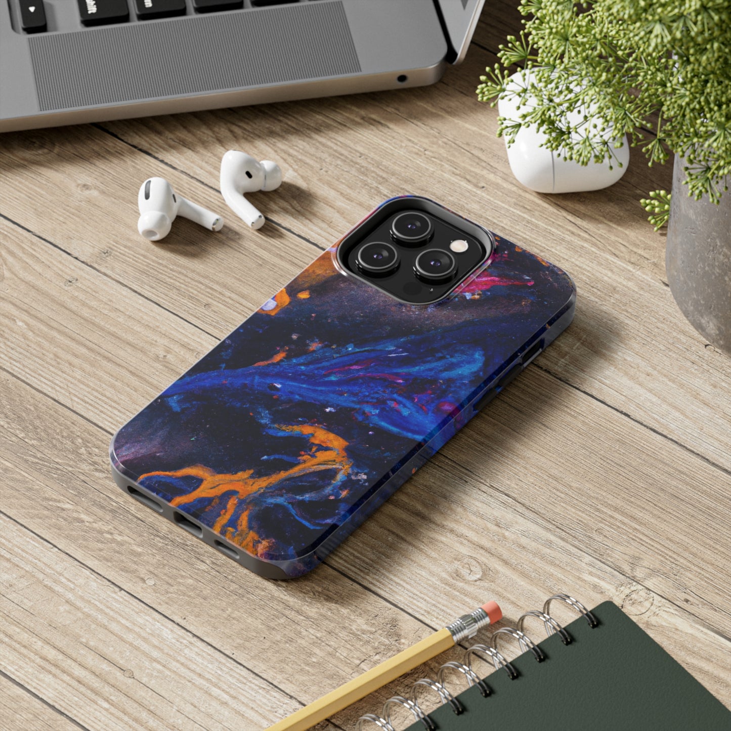 Tough Apple iPhone Cases Ft. Space Clouds