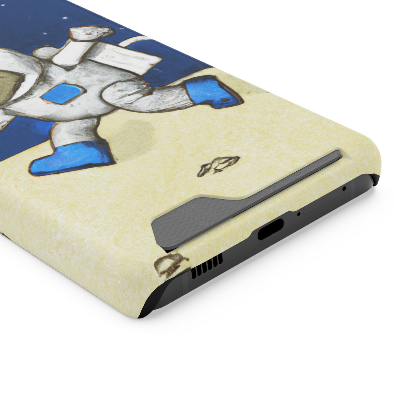 iPhone 13 and Samsung S21, S22 Cases with Card Holder Ft. Moon Doge