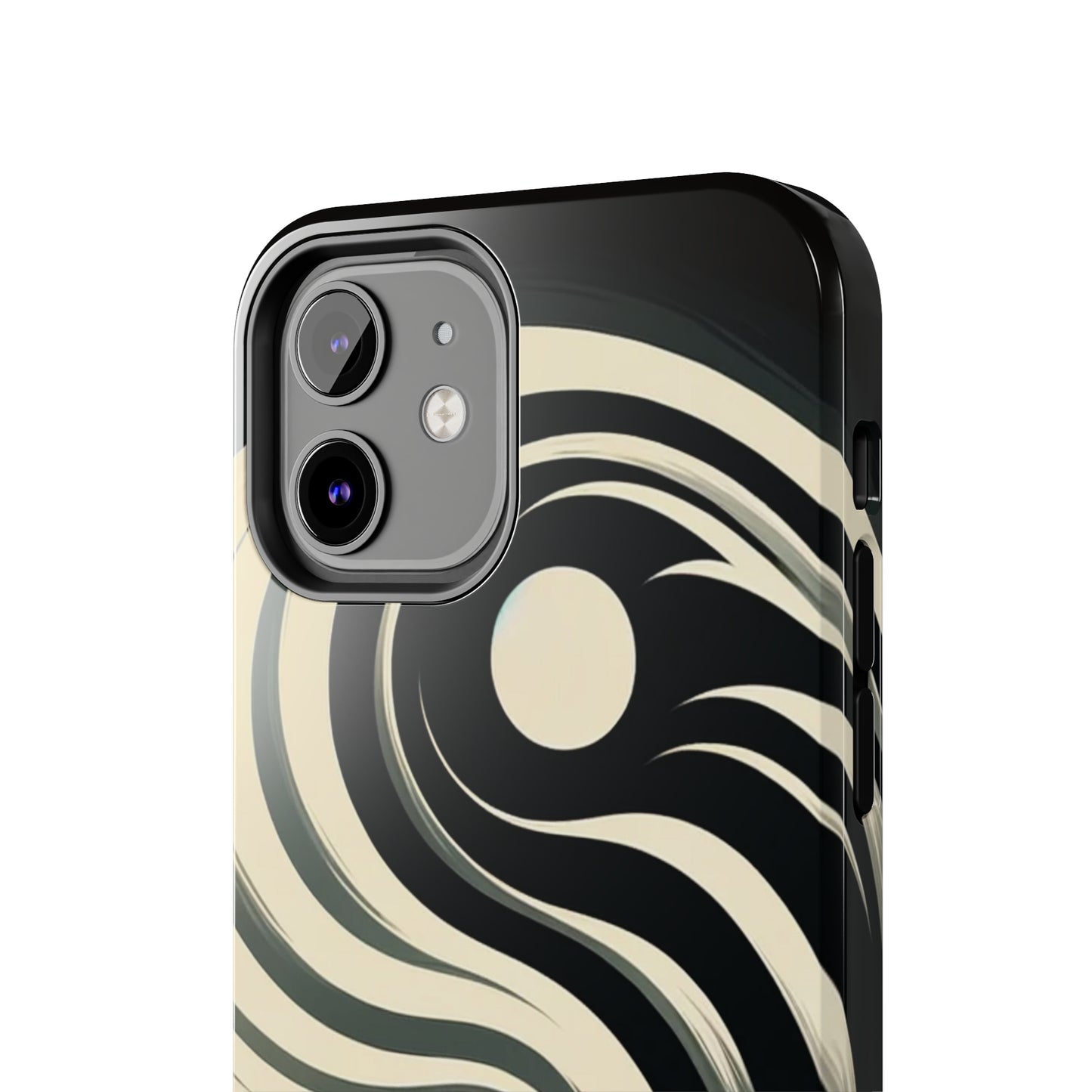 ToughDrop Apple iPhone Case Ft. Monotone Yin Yang