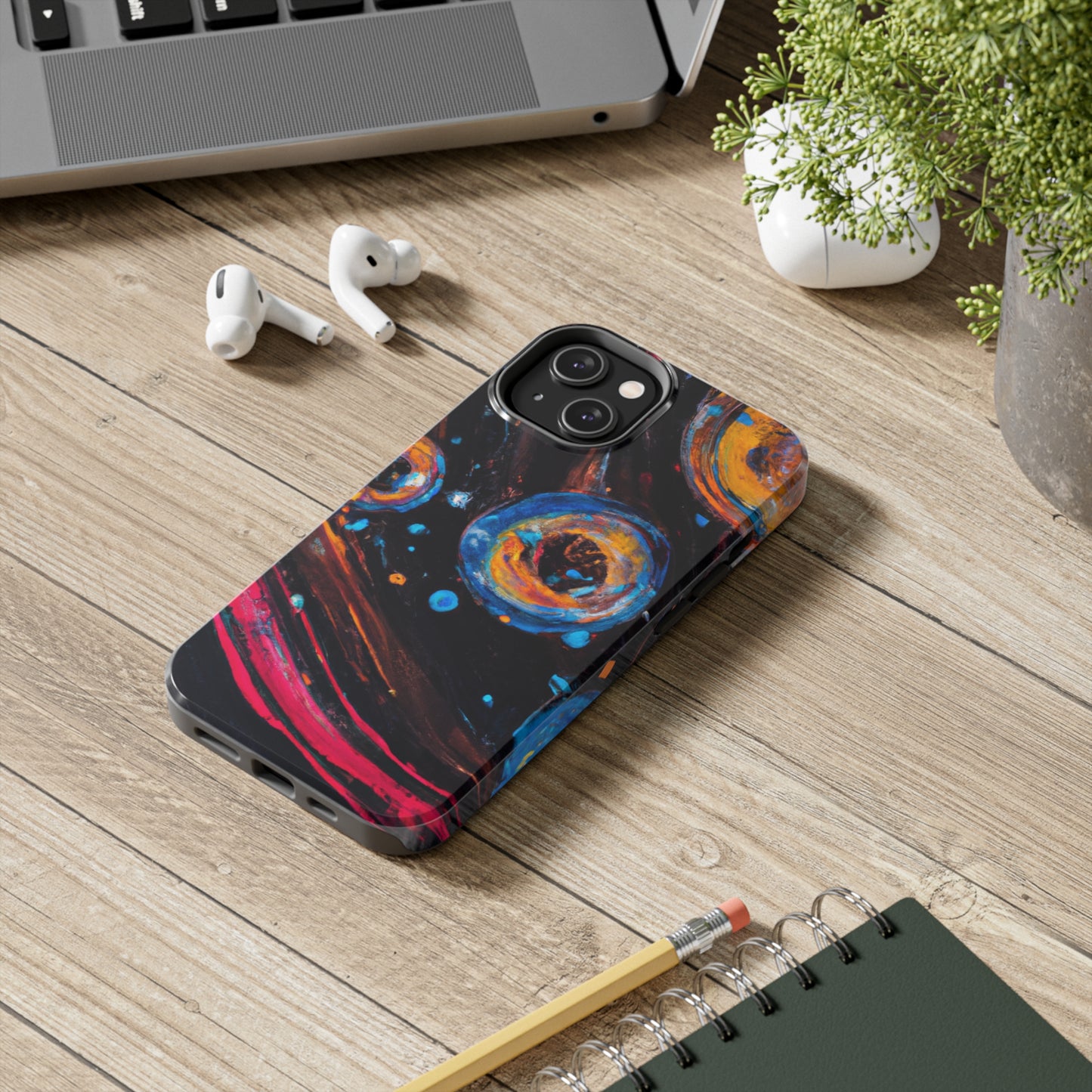 Tough Apple iPhone Cases Ft. Bubble Galaxy