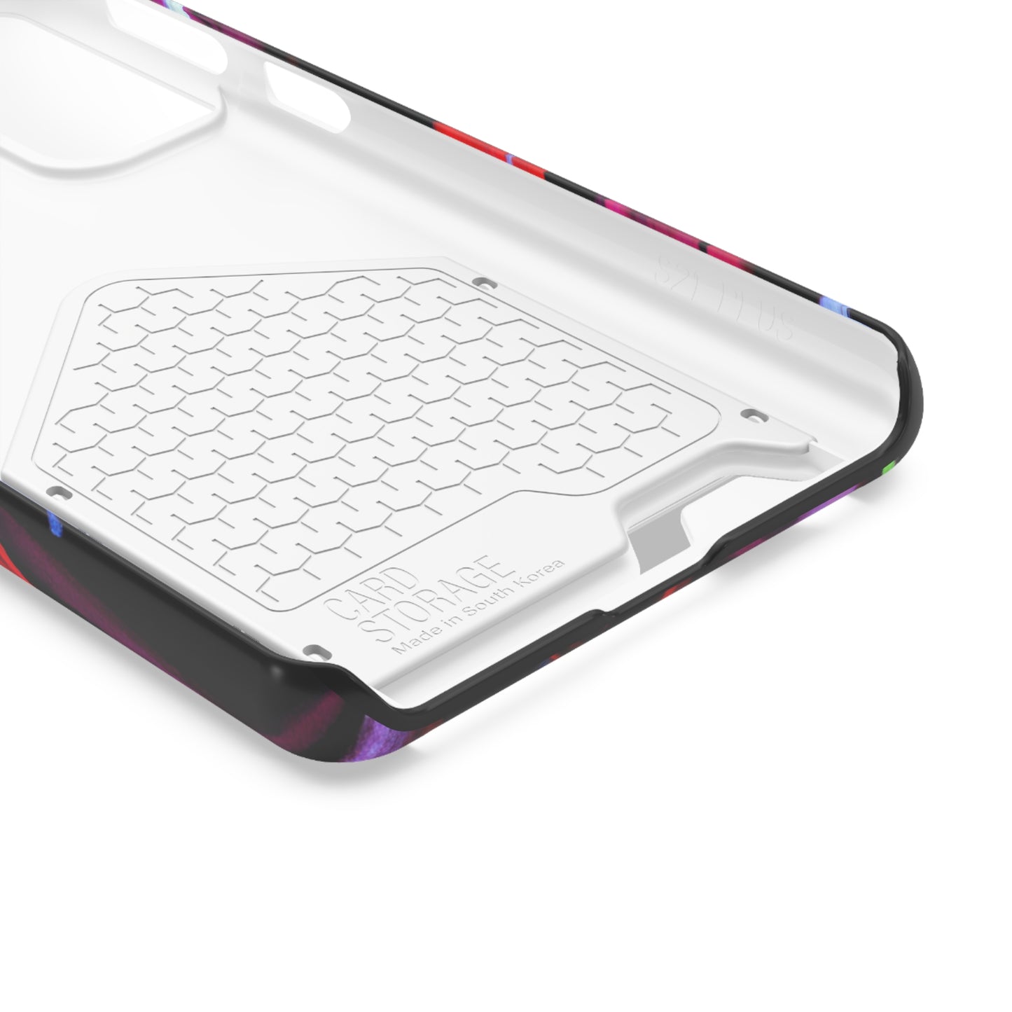 iPhone 13 and Samsung S21, S22 Cases with Card Holder Ft. Abstract Tulips