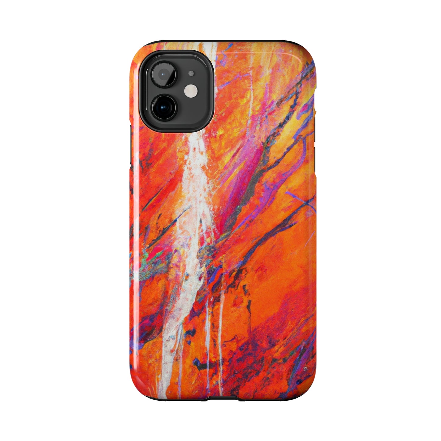 Tough Apple iPhone Cases Ft. Abstract Halloween Forest