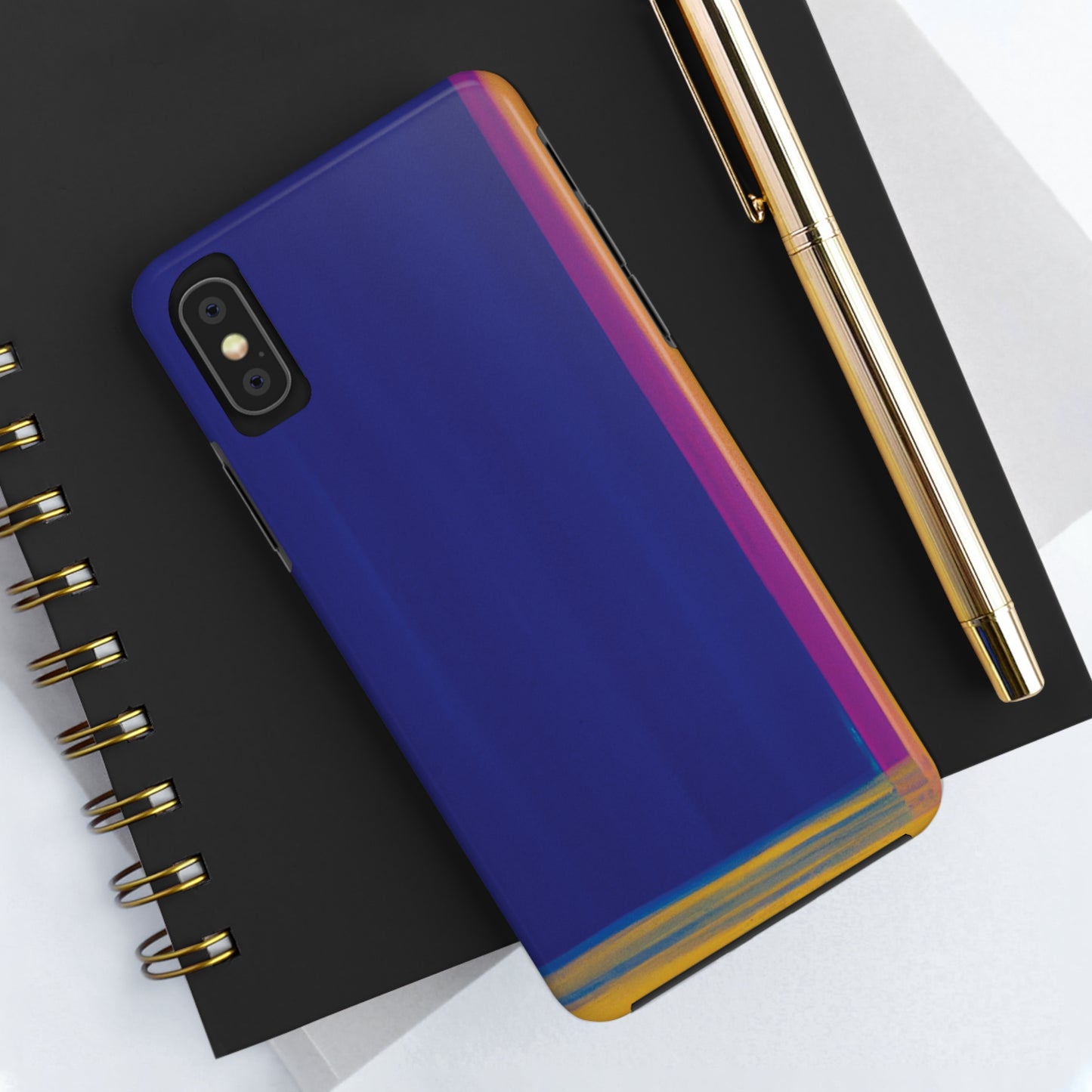 Strong Apple iPhone Case Ft. Minimal Framed Blue