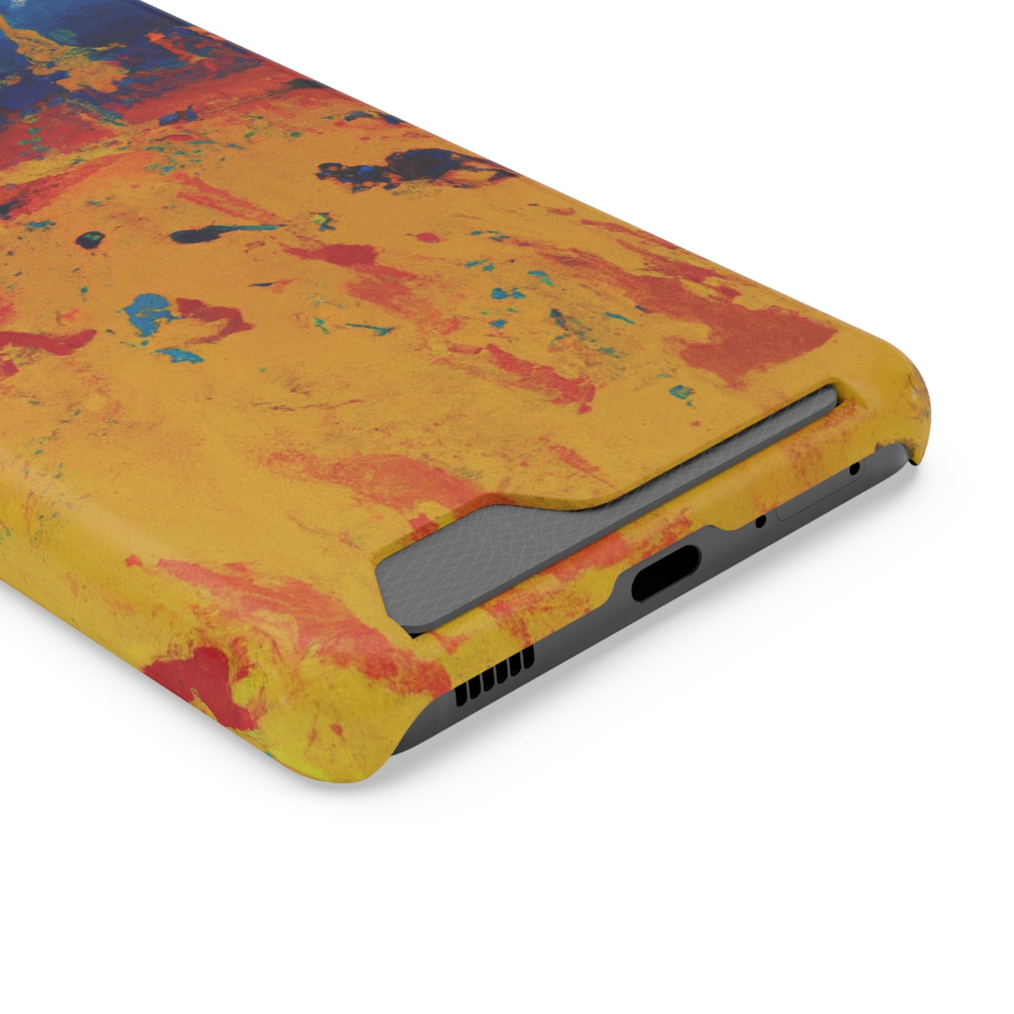 iPhone 13 and Samsung S21, S22 Cases with Card Holder Ft. Abstract Sun