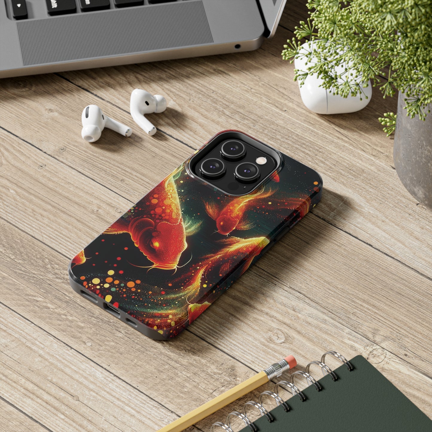 ToughDrop Apple iPhone Case Ft. Spotted Koi