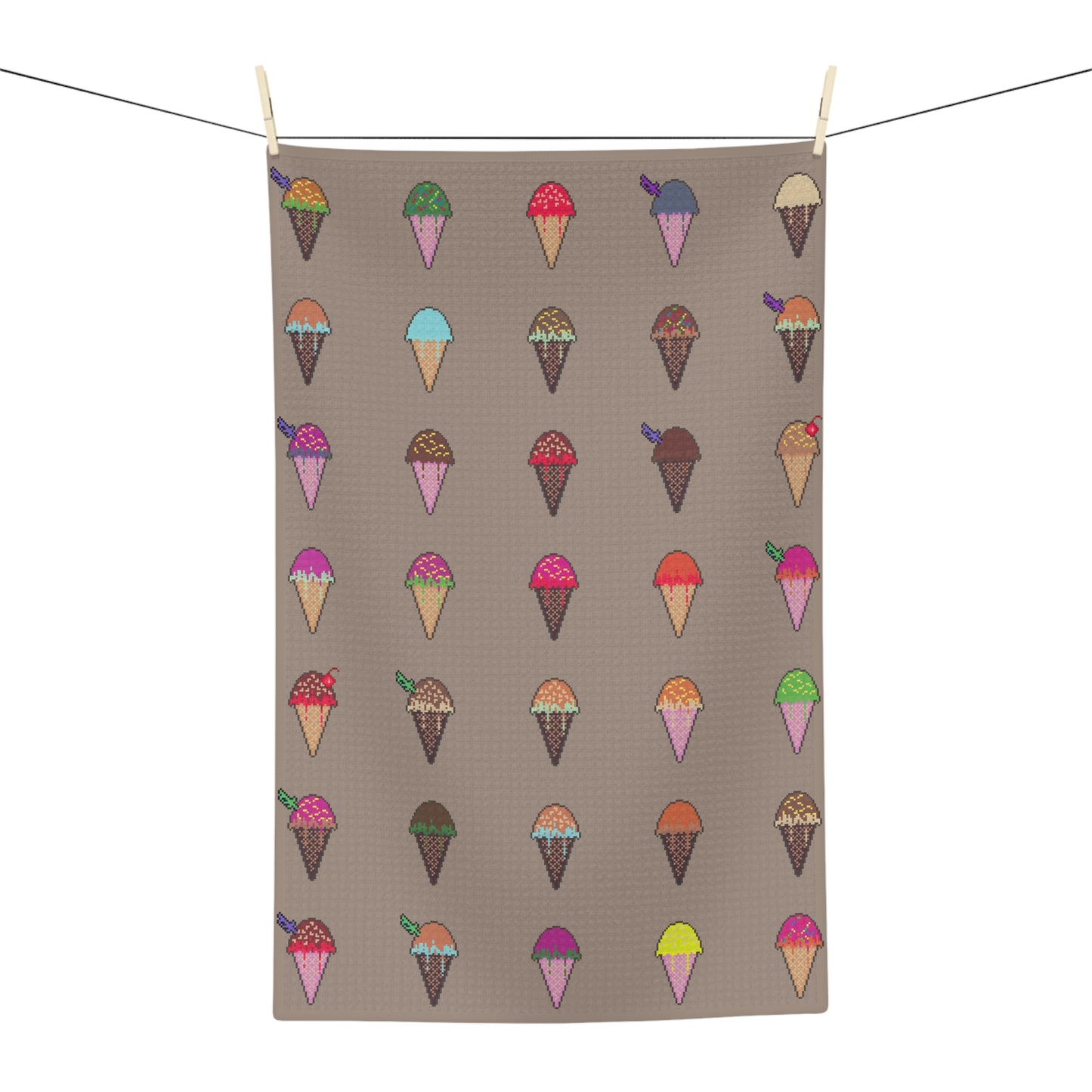 Soft Microfiber Tea Towel Ft. Pixel Cones
