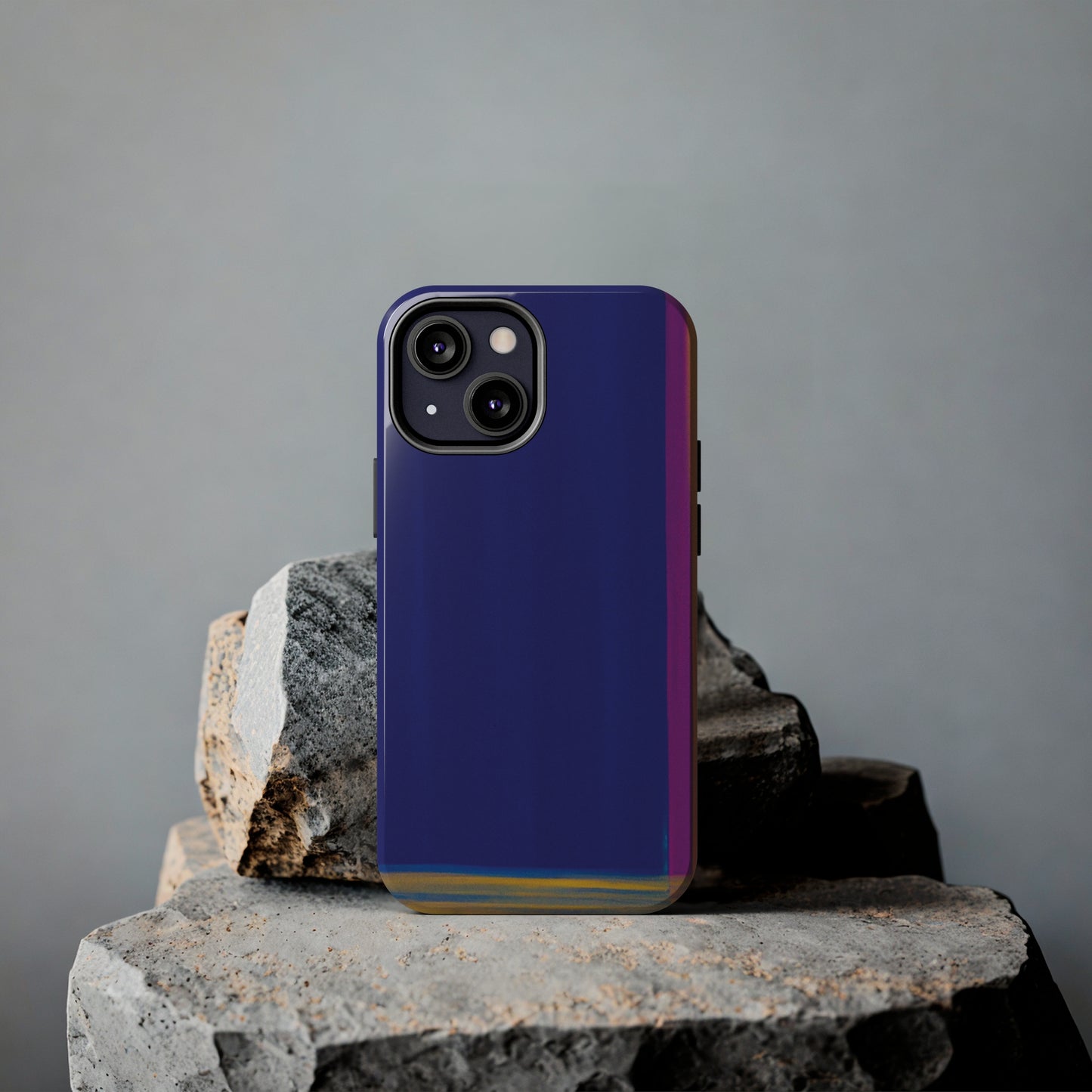 Strong Apple iPhone Case Ft. Minimal Framed Blue