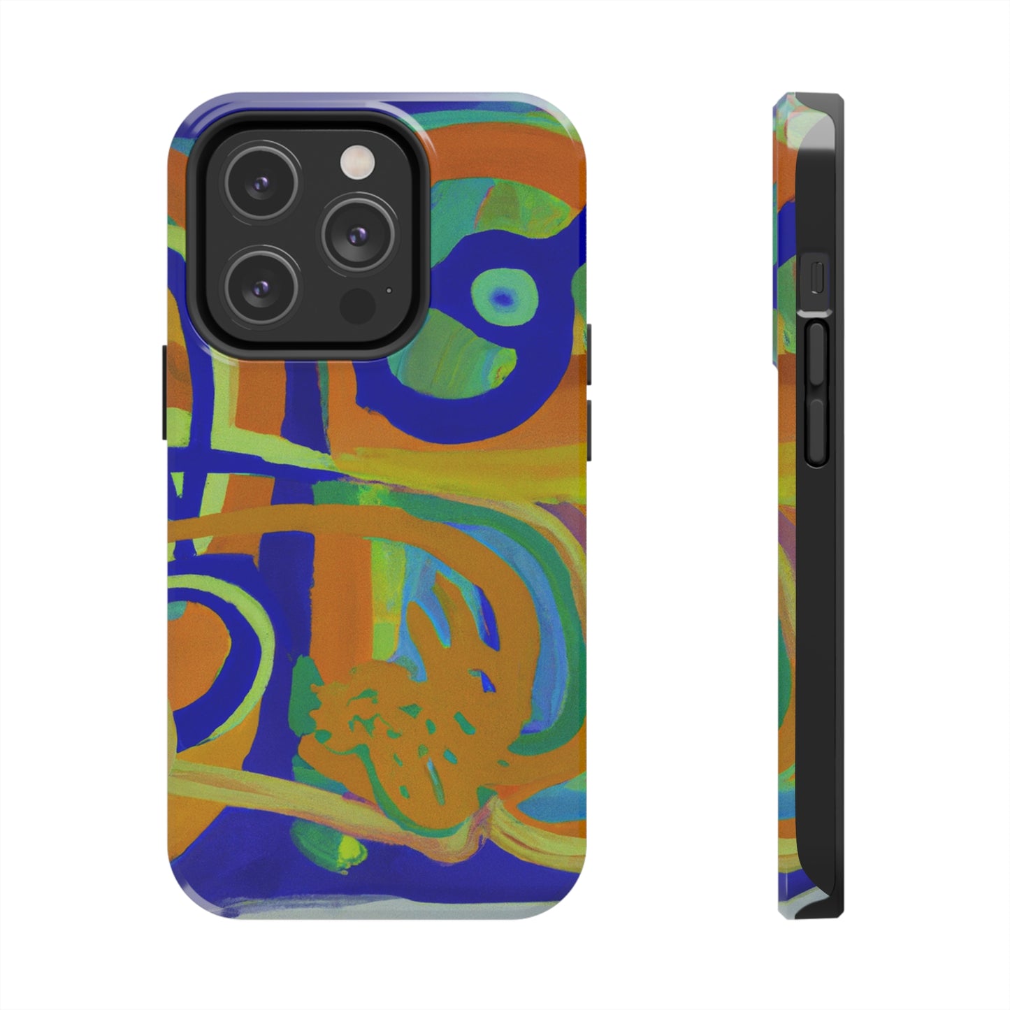 Tough Case-Mate iPhone Case Ft. Blue Orange Curves
