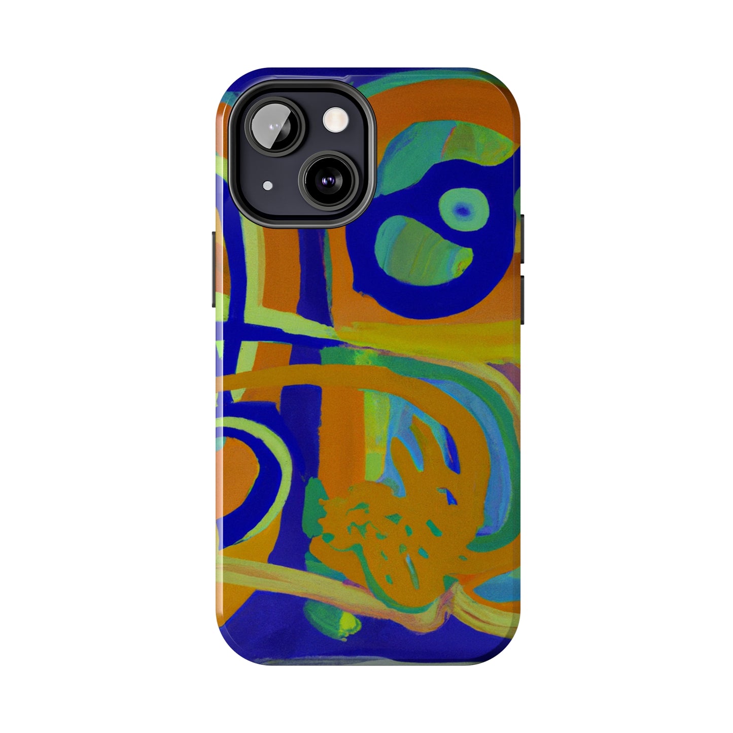 Tough Case-Mate iPhone Case Ft. Blue Orange Curves