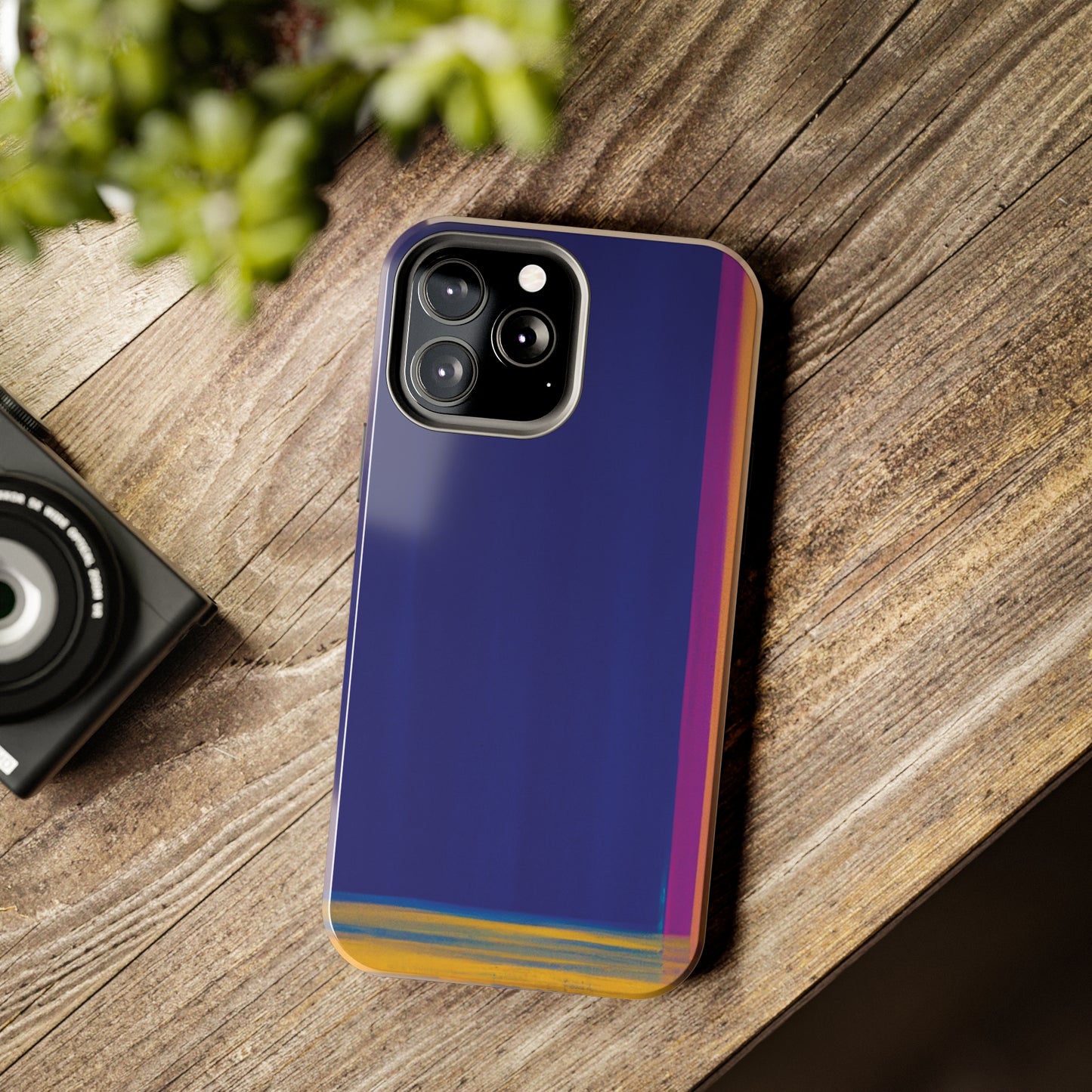 Strong Apple iPhone Case Ft. Minimal Framed Blue