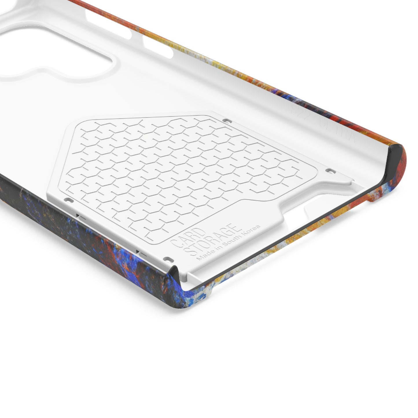 iPhone 13 and Samsung S21, S22 Cases with Card Holder Ft. Abstract Sand Wave