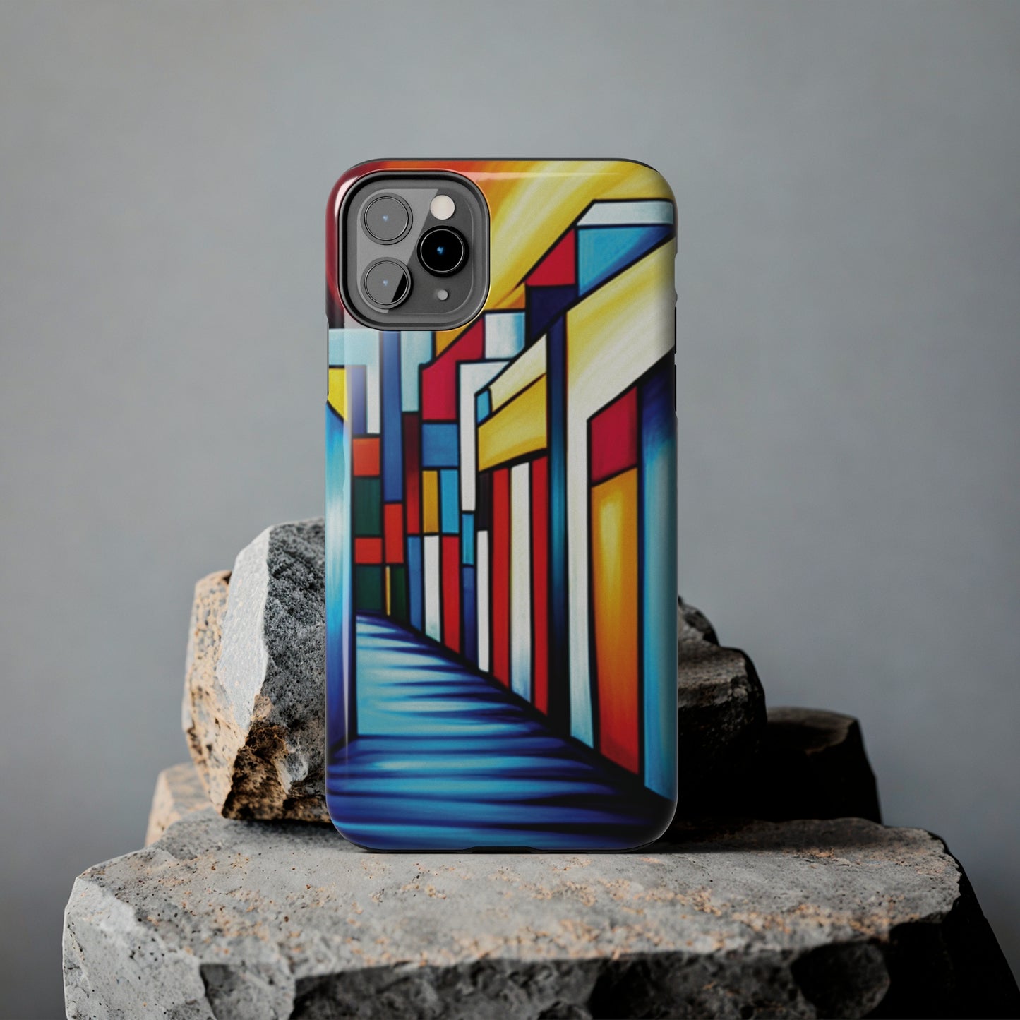 ToughDrop Apple iPhone Case Ft. Colorful Geometric Abstract Art
