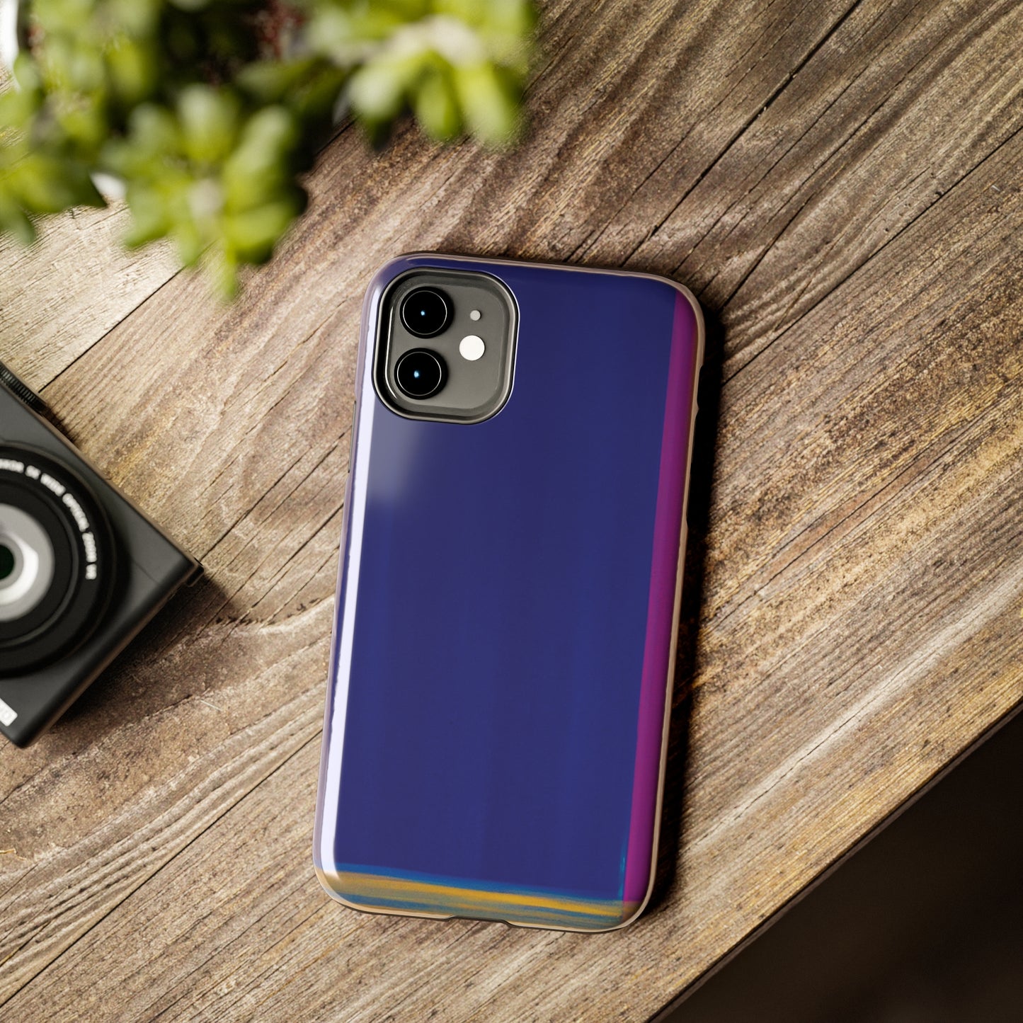 Strong Apple iPhone Case Ft. Minimal Framed Blue