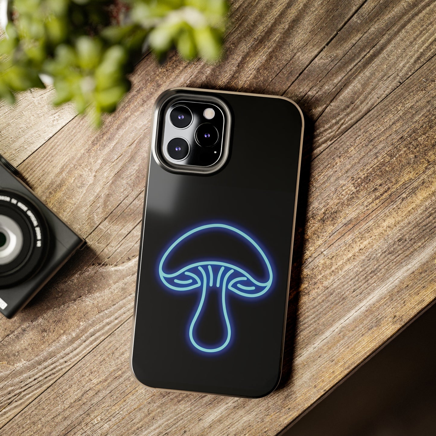 ToughDrop Apple iPhone Case Ft. Neon Blue Shroom