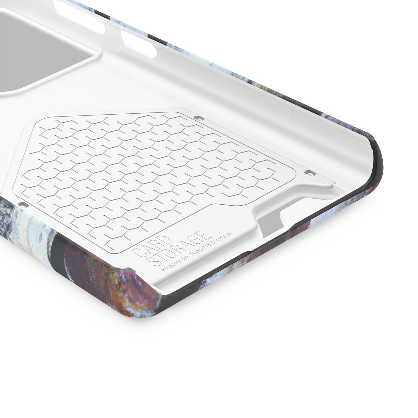 iPhone 13 and Samsung S21, S22 Cases with Card Holder Ft. Mirror Island