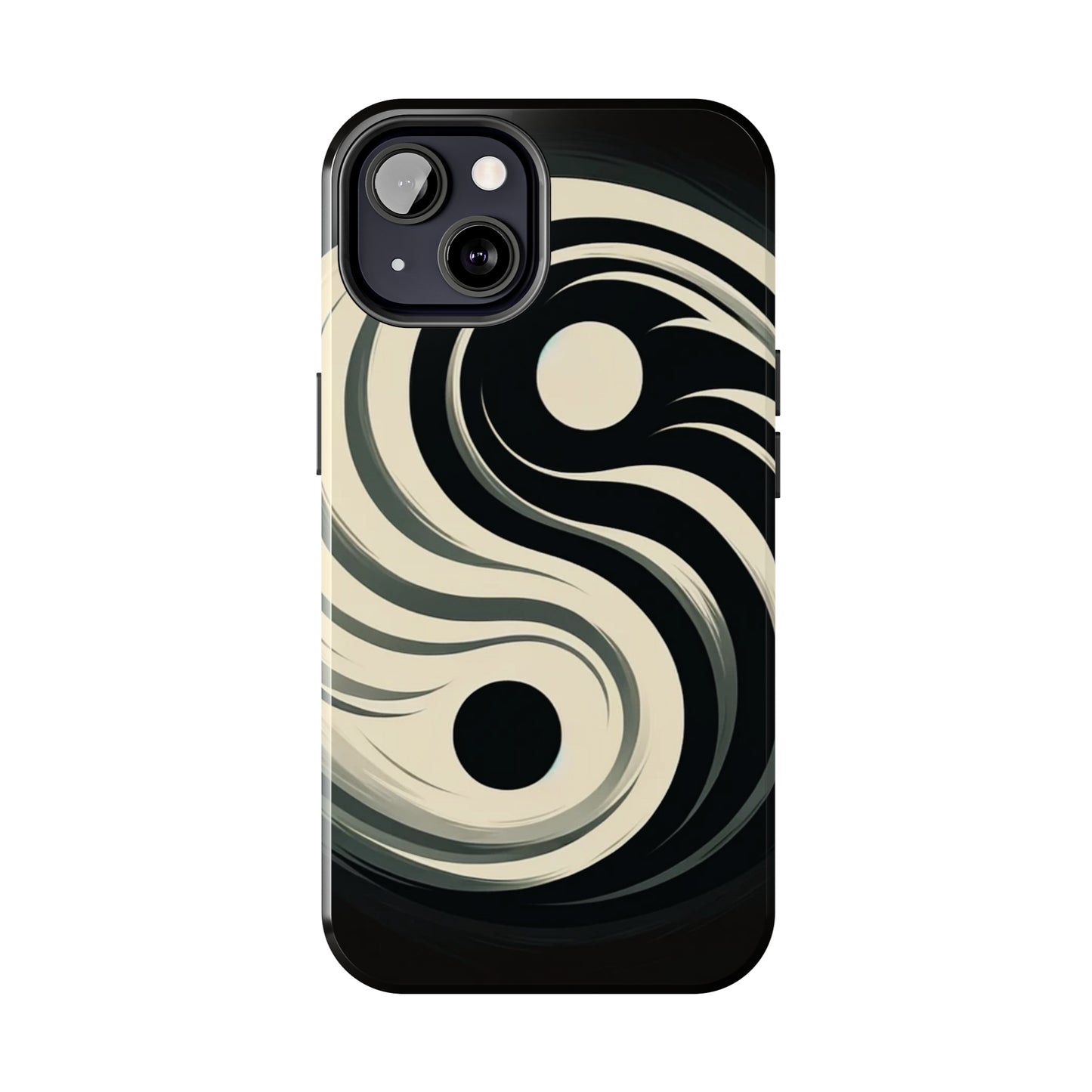 ToughDrop Apple iPhone Case Ft. Monotone Yin Yang