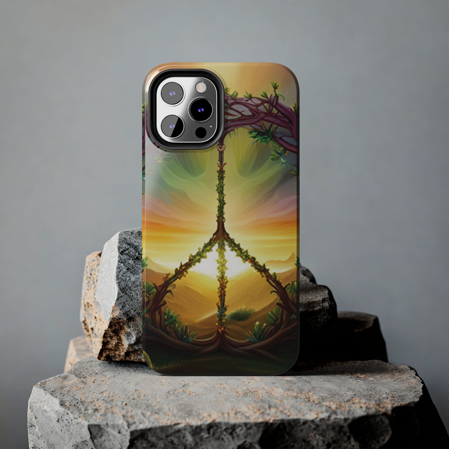 Strong Apple iPhone Case Ft. Peace Sign (Choose Peace)