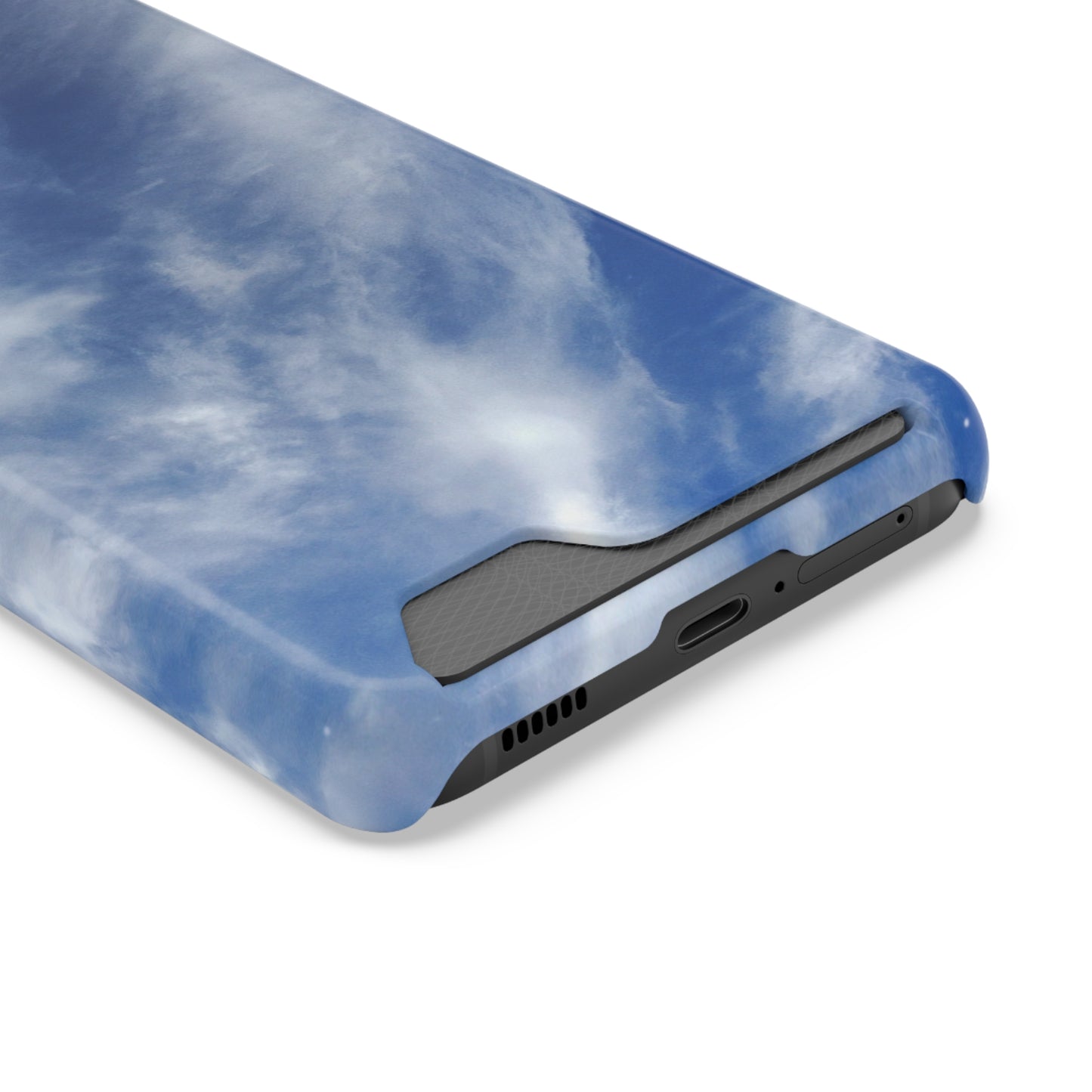 iPhone 13 and Samsung S21, S22 Cases with Card Holder Ft. Clouds