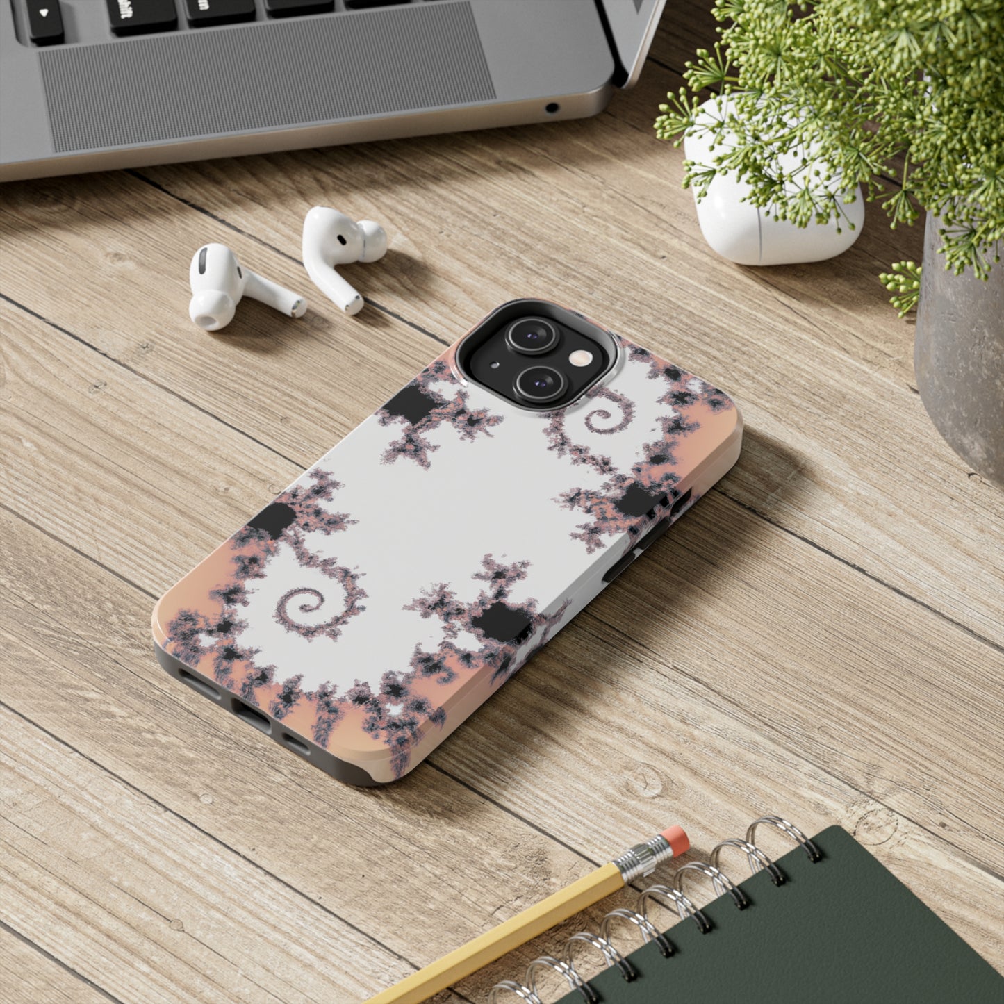 Tough Case-Mate iPhone Case Ft. Wood Fractal