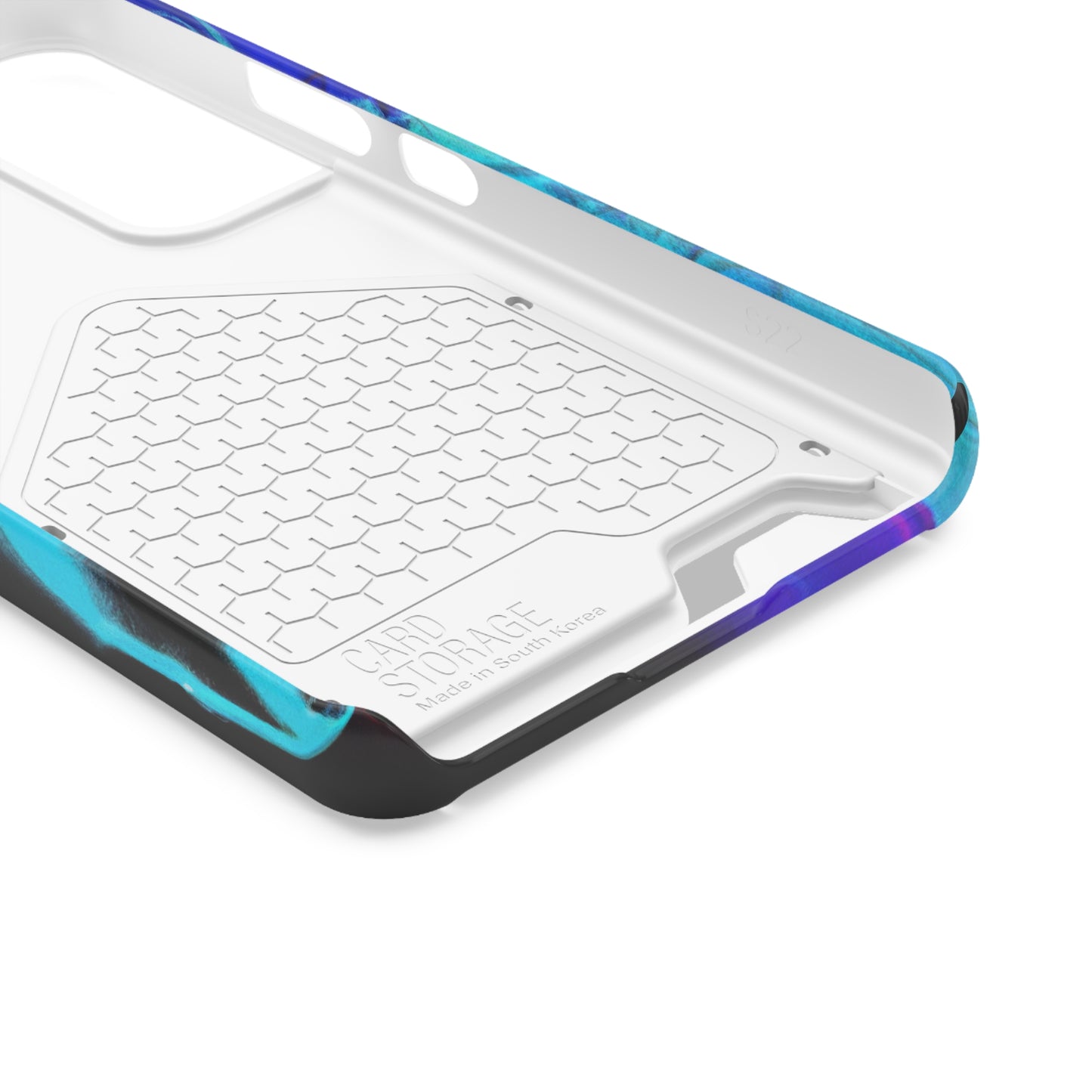 iPhone 13 and Samsung S21, S22 Cases with Card Holder Ft. Abstract Nova