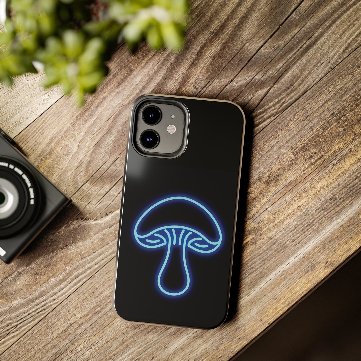 ToughDrop Apple iPhone Case Ft. Neon Blue Shroom