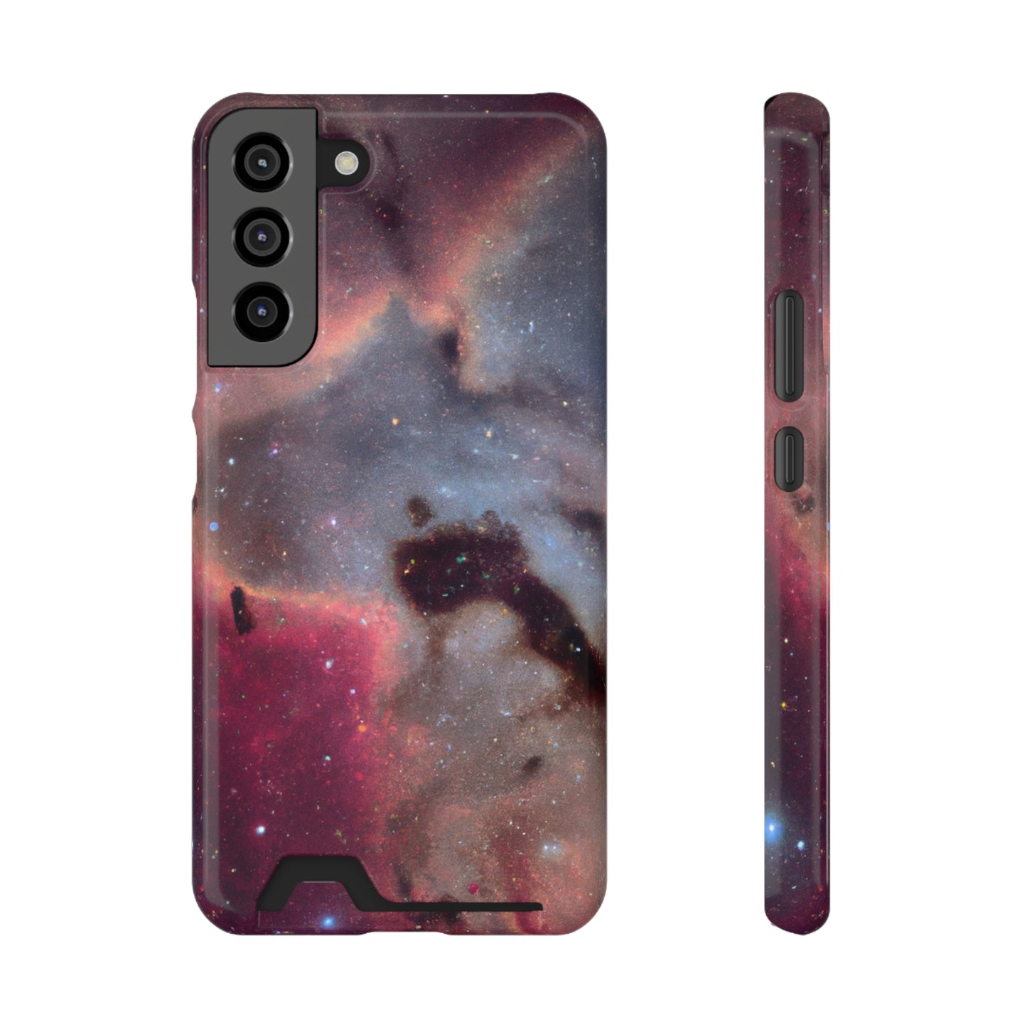 iPhone 13 and Samsung S21, S22 Cases with Card Holder Ft. Nebula